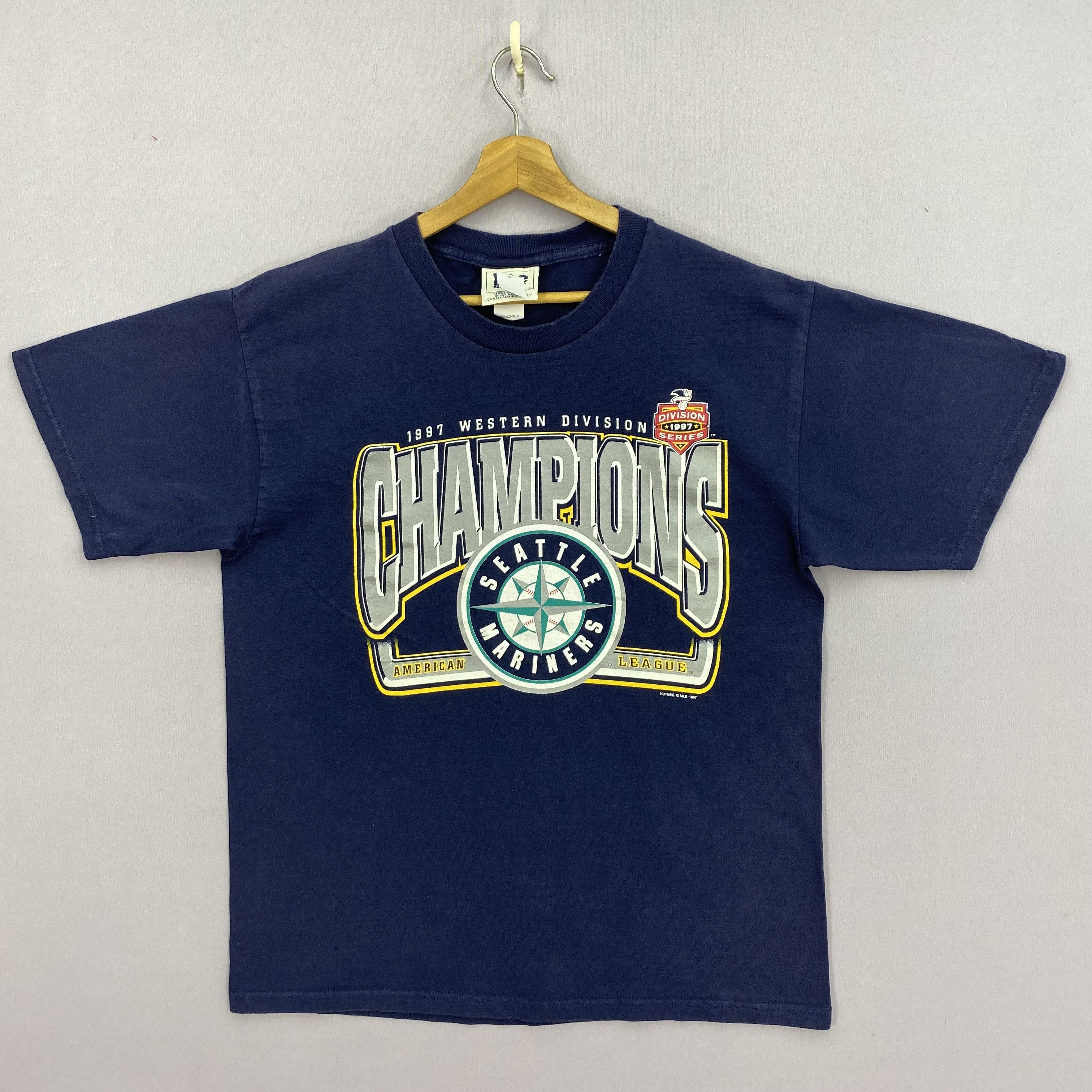 MLB Vintage 90s MLB Seattle Mariners T-Shirt Crewneck Tee Size US M / EU 48-50 / 2 - 1 Thumbnail