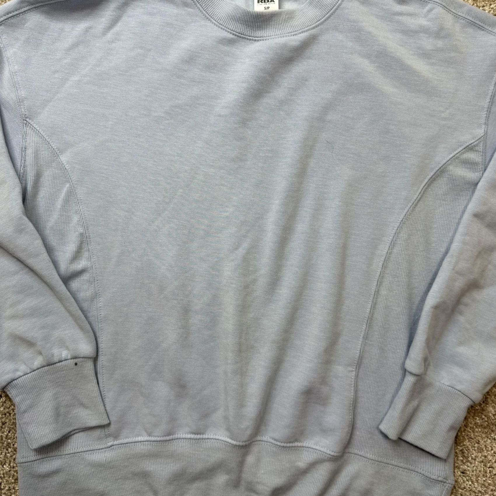 Vintage RBX Sweatshirt Womens Small Blue Knit Crewneck Pullover Activewear Size S / US 4 / IT 40 - 3 Thumbnail