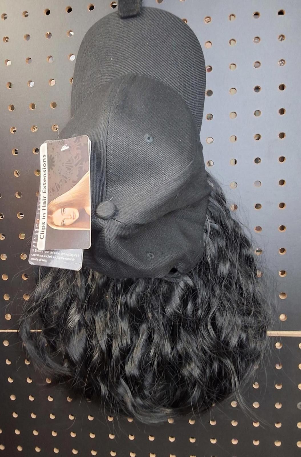 Genetic Manipulation Shinichiro Kuriya Stylish Black Baseball Cap with Natural Wavy Hair Attachment Size ONE SIZE - 1 Thumbnail