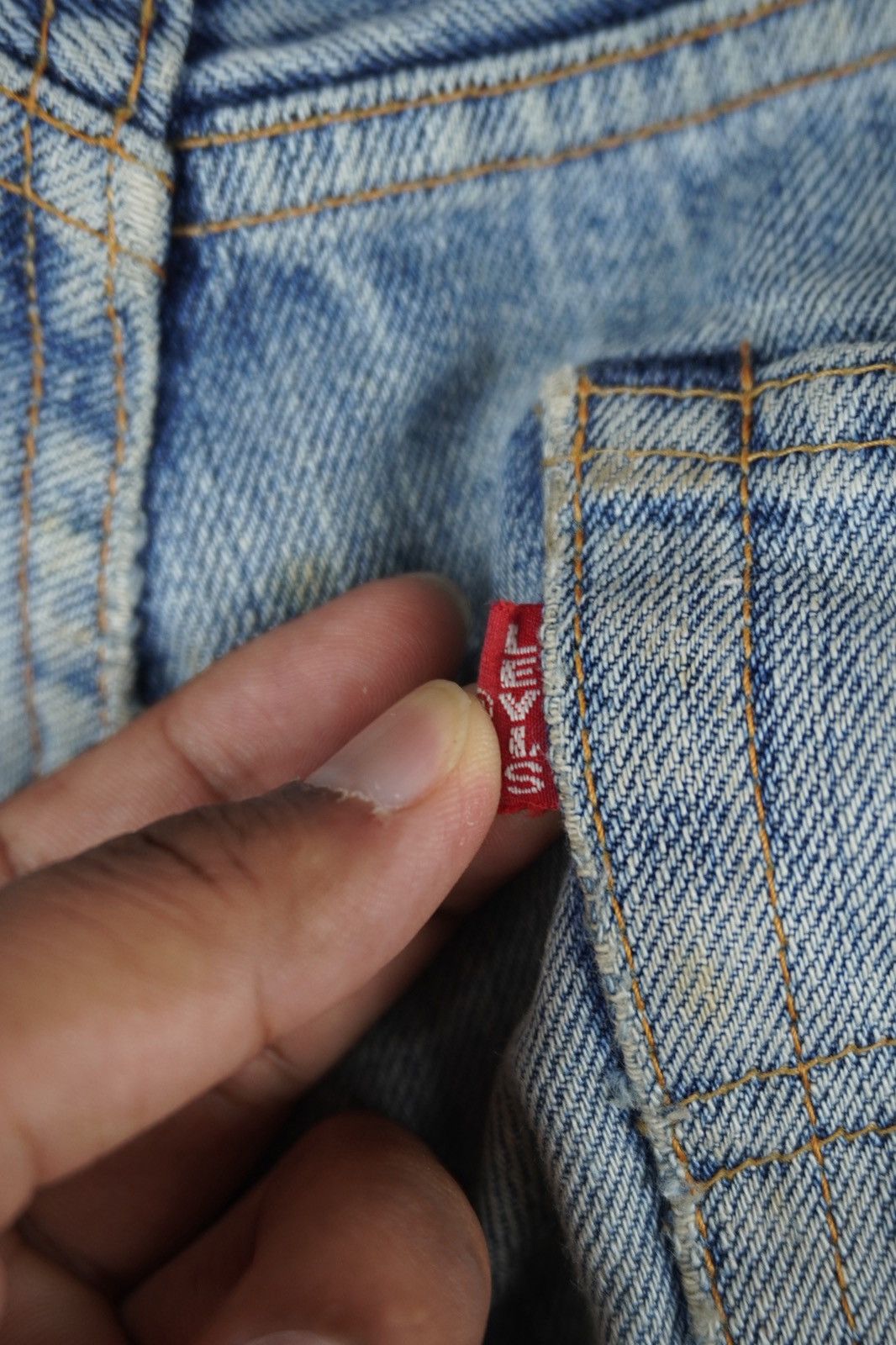 Levi's Vintage Clothing VTG Levi's 502 Big E JAPAN Made Painted Splash Distressed Size US 32 / EU 48 - 16 Thumbnail