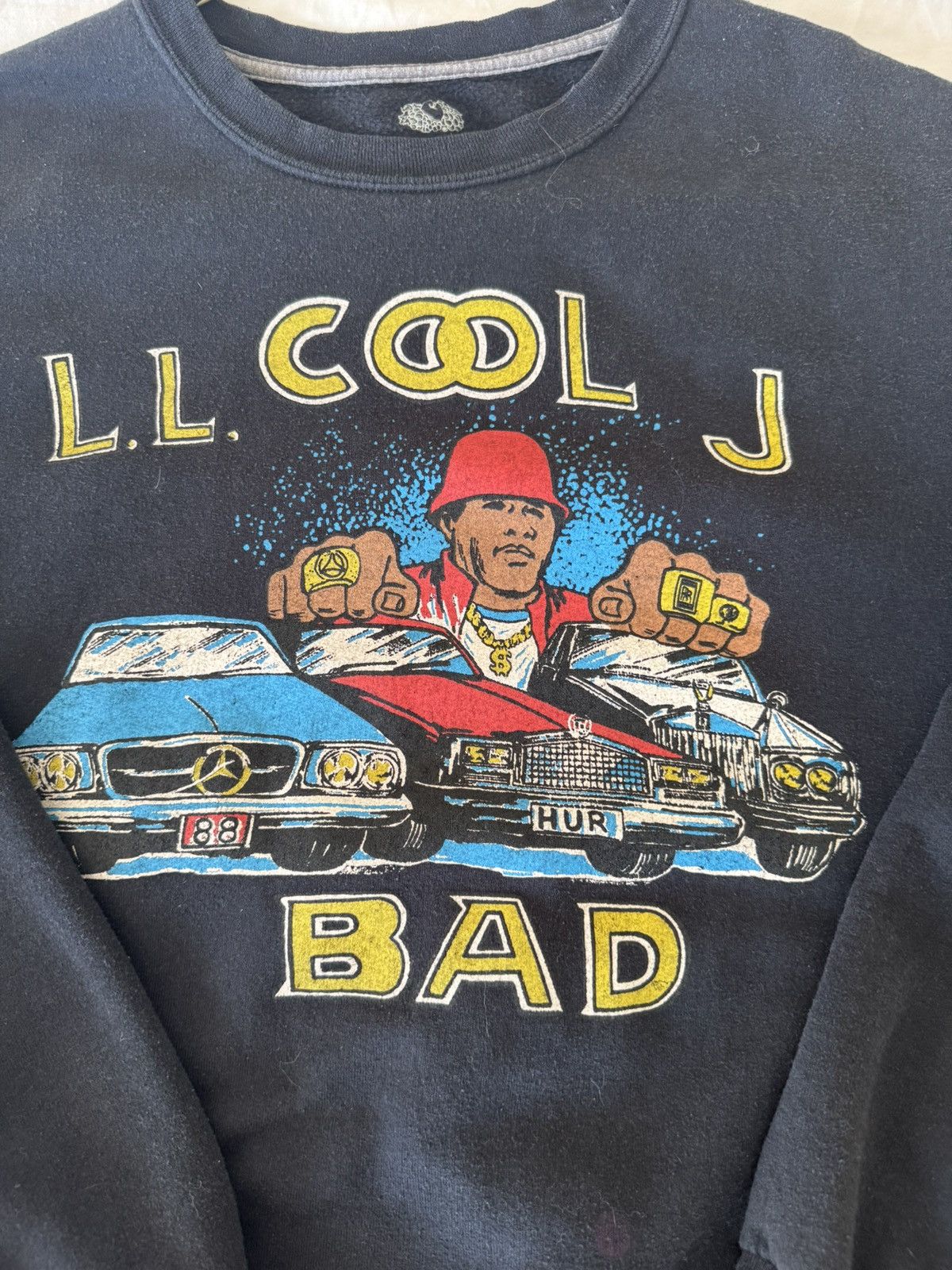 Fruit Of The Loom Vintage LL Cool J BAD Graphic Crewneck Size US L / EU 52-54 / 3 - 2 Thumbnail