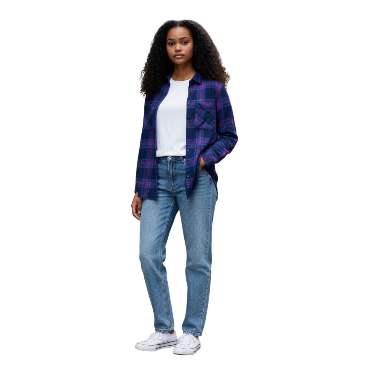 Rails NWT Rails Taitum Plaid Button up Sz M Navy/Ultraviolet Size M / US 6-8 / IT 42-44 - 6 Thumbnail