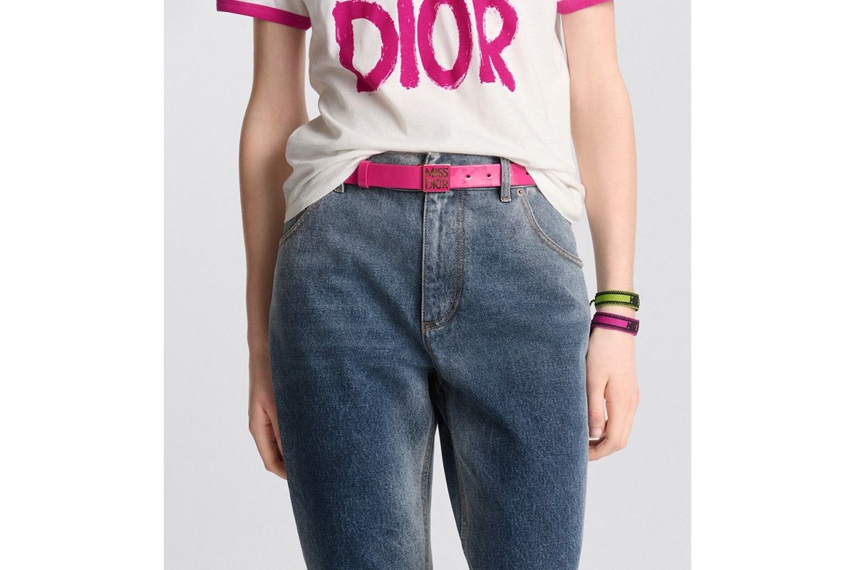 Dior o1bcso1str0126 Size:OS/Miss Dior Graffiti Belt in Pink Size ONE SIZE - 3 Thumbnail