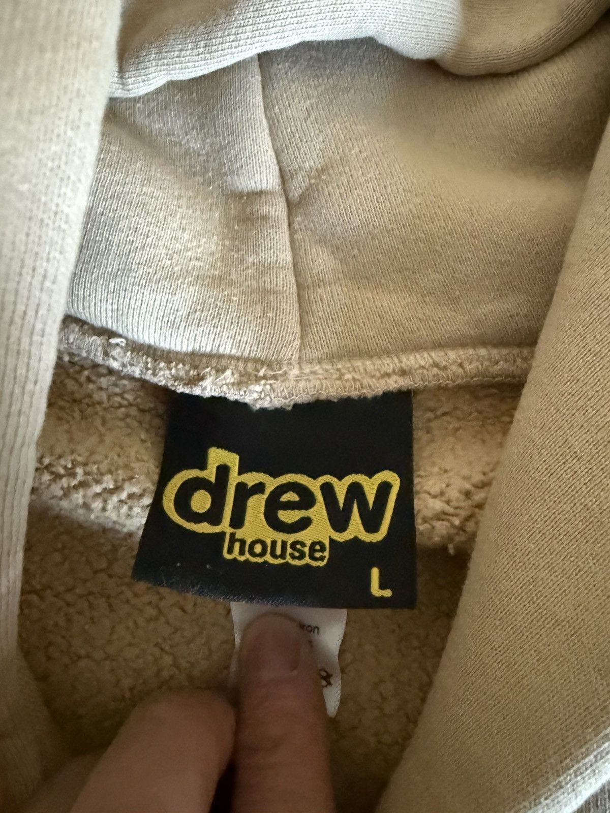 Drew House Drew House Khaki Skidoodle Hoodie Size US L / EU 52-54 / 3 - 4 Thumbnail