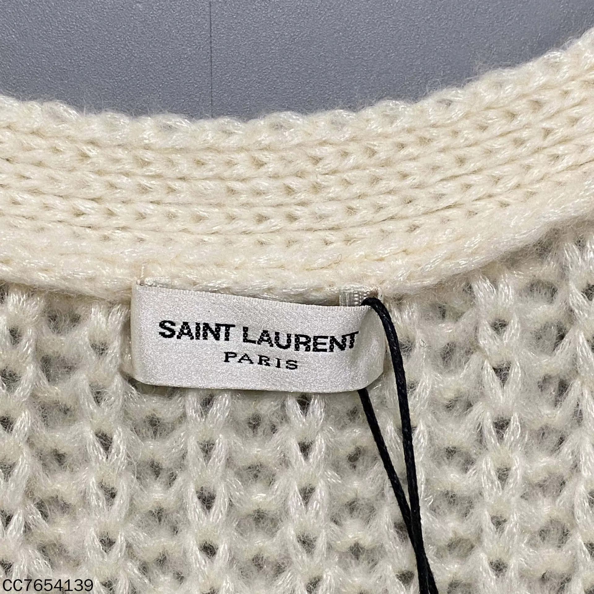 Saint Laurent Paris Saint Laurent Paris white knit cardigan M Size M / US 6-8 / IT 42-44 - 6 Thumbnail