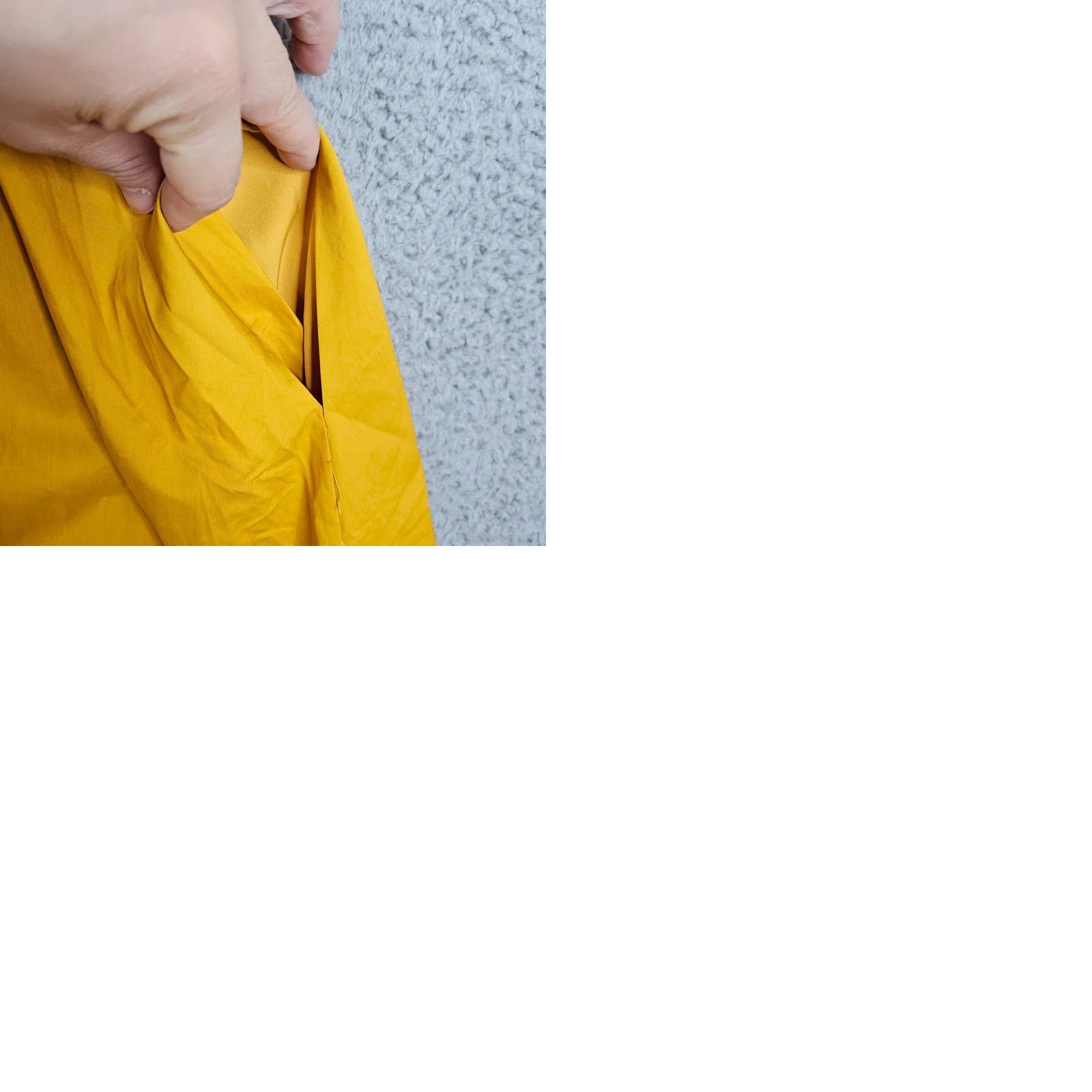 Vintage OUR SECOND NATURE Women's Cotton Yellow Summer Dress XS Square Neck Sleeveless A-Line Casual Size XS / US 0-2 / IT 36-38 - 9 Thumbnail
