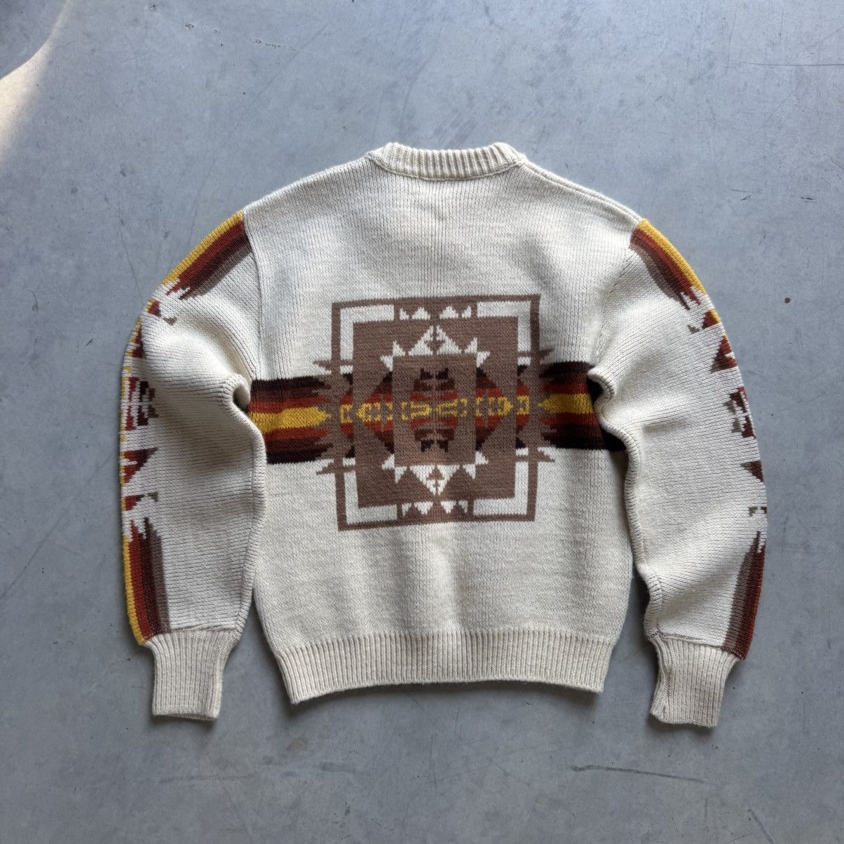 Vintage Vintage 60s Aztec Navajo Southwestern JCPenny Sweater Size US L / EU 52-54 / 3 - 3 Thumbnail