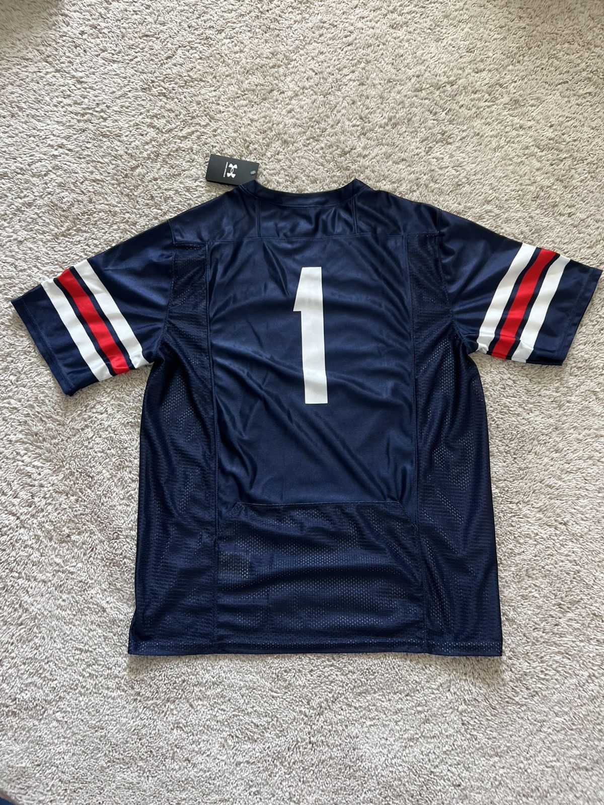 Under Armour Under Armour NCAA Jackson State Tigers Football Navy Jersey Size US L / EU 52-54 / 3 - 7 Thumbnail