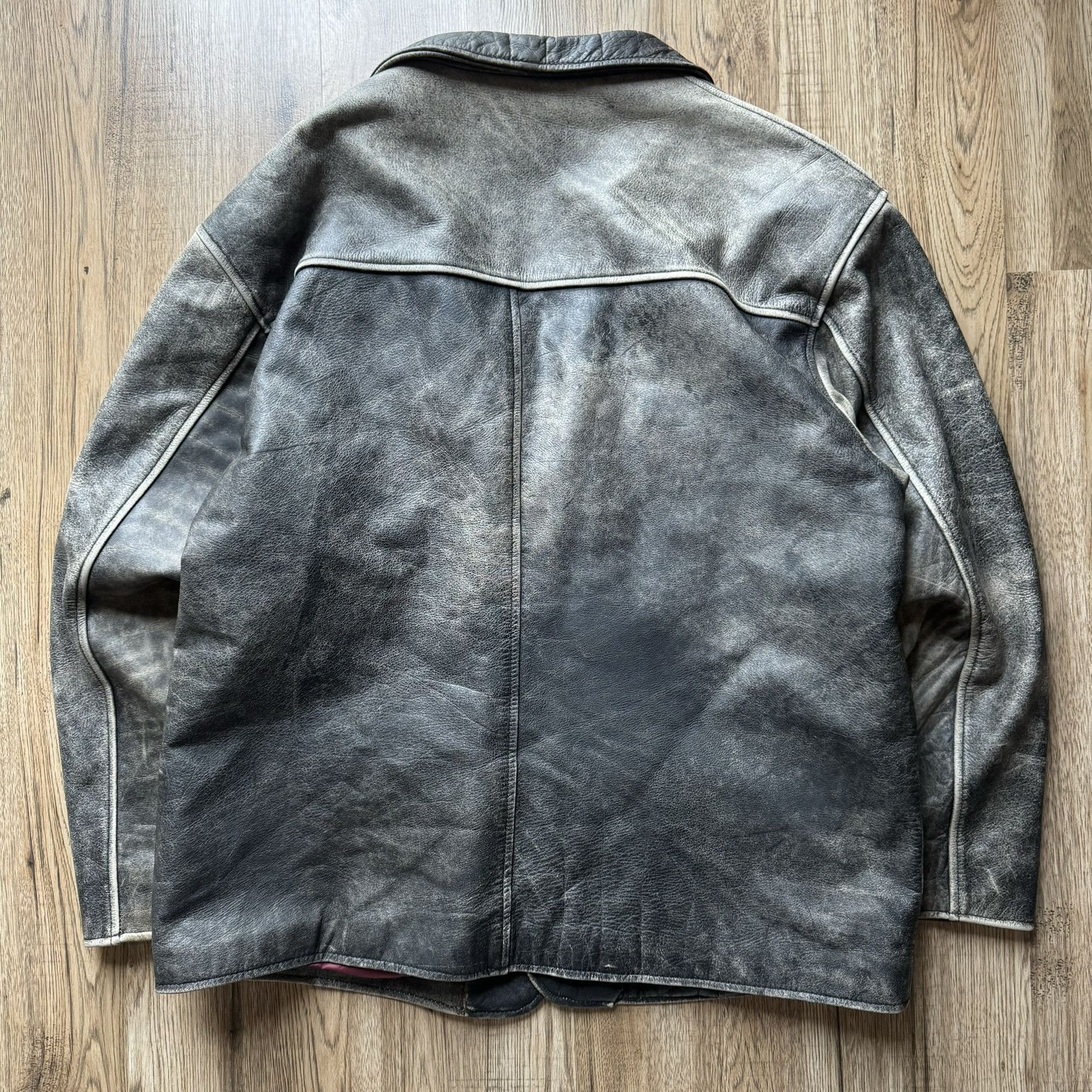 Genuine Leather × Vintage Amazing brown vintage jacket coat Size US L / EU 52-54 / 3 - 4 Thumbnail