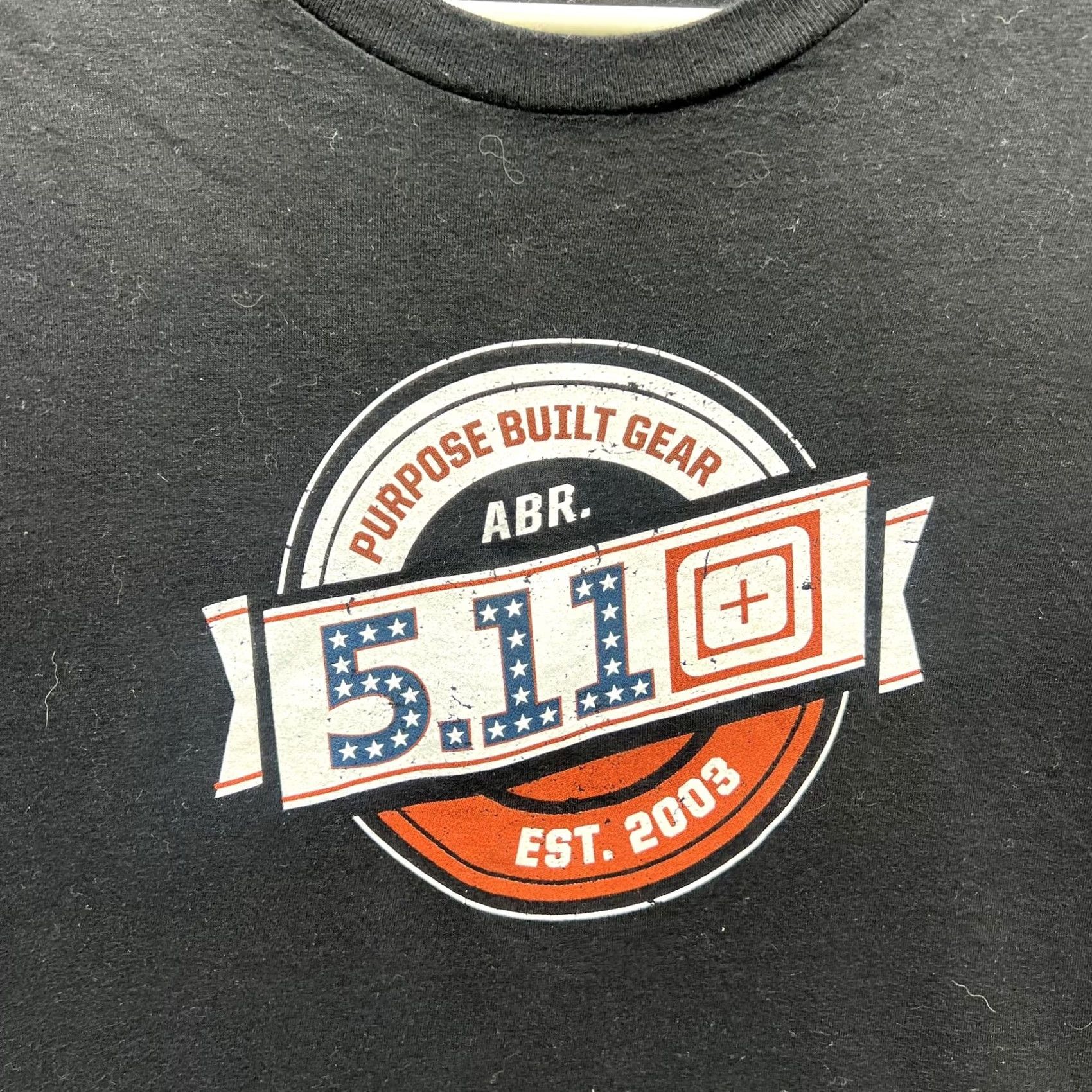 Vintage 5.11 Shirt Mens Large Black Graphic Tee Patriot Tactical Purpose Built Gear Logo Crew Neck Short Sleeve Modern Jersey Cotton Size US L / EU 52-54 / 3 - 6 Thumbnail