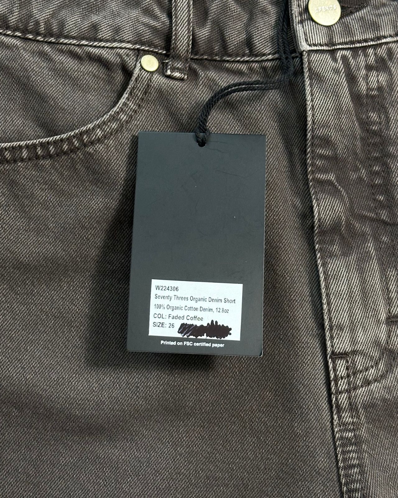 Afends NWT Afends - Seventy Threes - Organic Denim Shorts - 26 Size 26" / US 2 / IT 38 - 7 Thumbnail