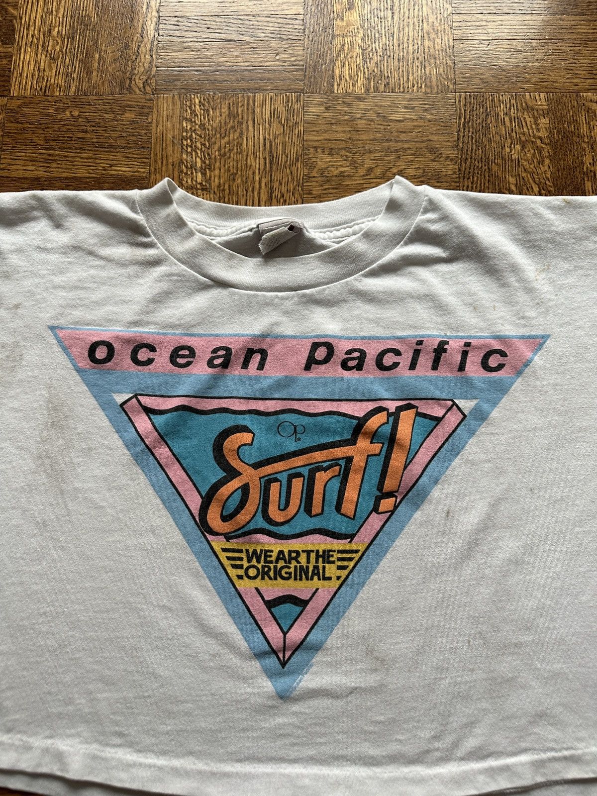 Ocean Pacific Vintage 90s Ocean Pacific Surf Graphic Crop Top Tee Size L / US 10 / IT 46 - 2 Thumbnail