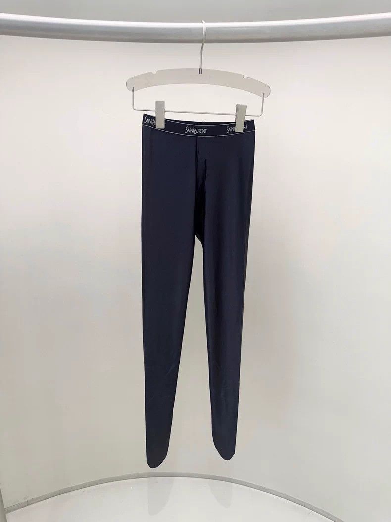 Saint Laurent Paris Saint Laurent Paris size s Black pantyhose leggings pants Size US 28 / EU 44 - 1 Thumbnail