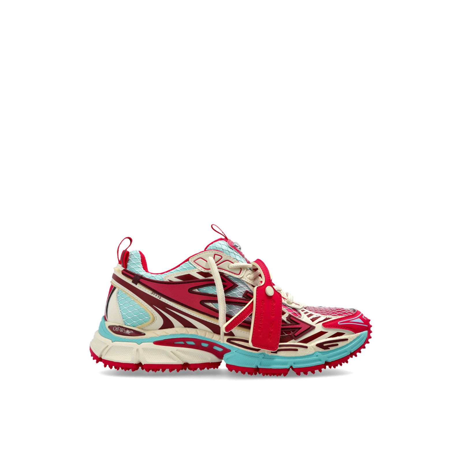 Off-White OFF-WHITE Be Right Back Net Red/Blue Sneakers New & Authent Size US 5 / IT 35 - 1 Thumbnail