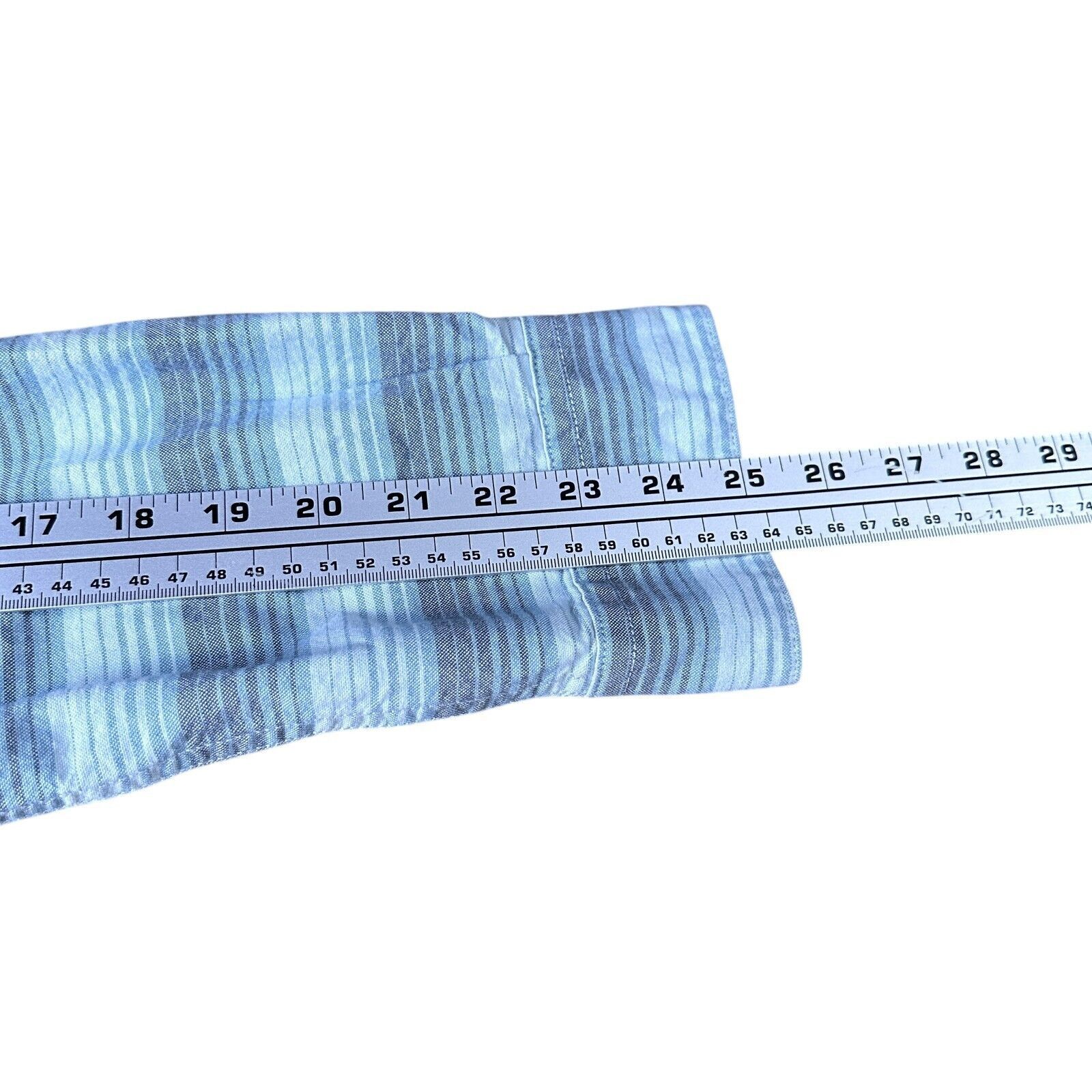 Howler Brothers Howler Bros Shirt Men's Medium Blue Gray Striped Button Up Size US M / EU 48-50 / 2 - 9 Thumbnail