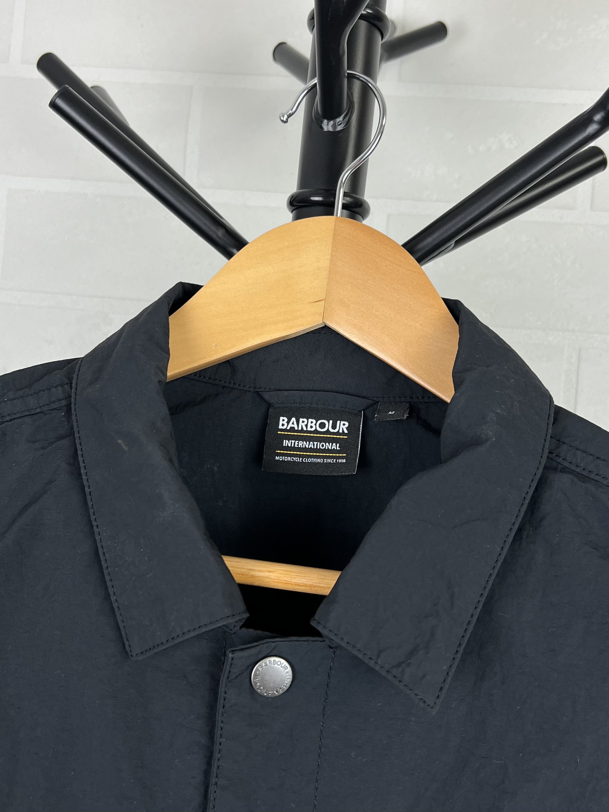 Barbour BARBOUR INTERNATIONAL Jacket Overshirt Pocket Logo Navy Mens Size US M / EU 48-50 / 2 - 5 Thumbnail
