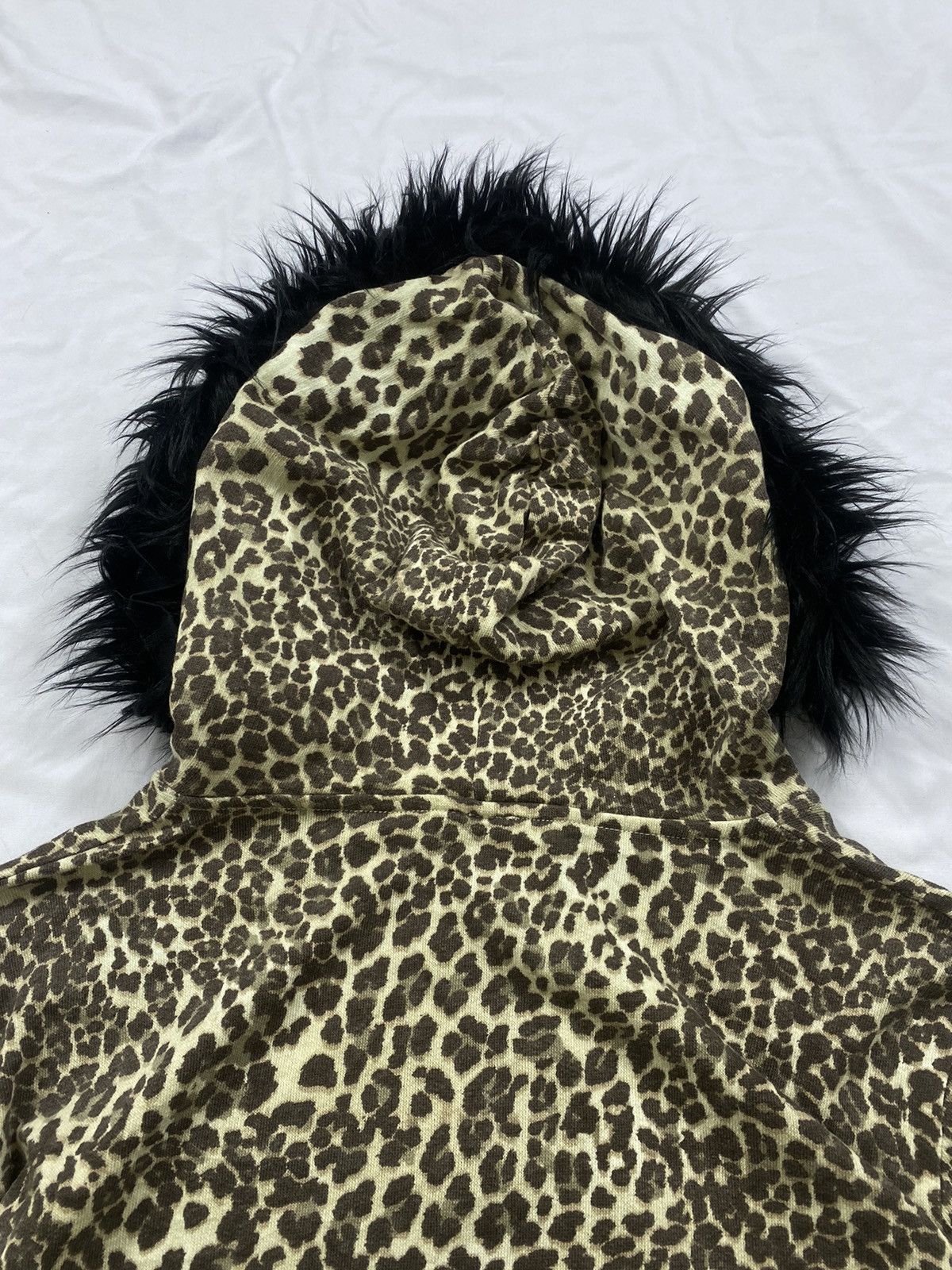 Bershka JAPANESE BSK FAUX ZIP FUR CLEOPARD HOODIE IFSIX LGB STYLE Size US M / EU 48-50 / 2 - 11 Thumbnail