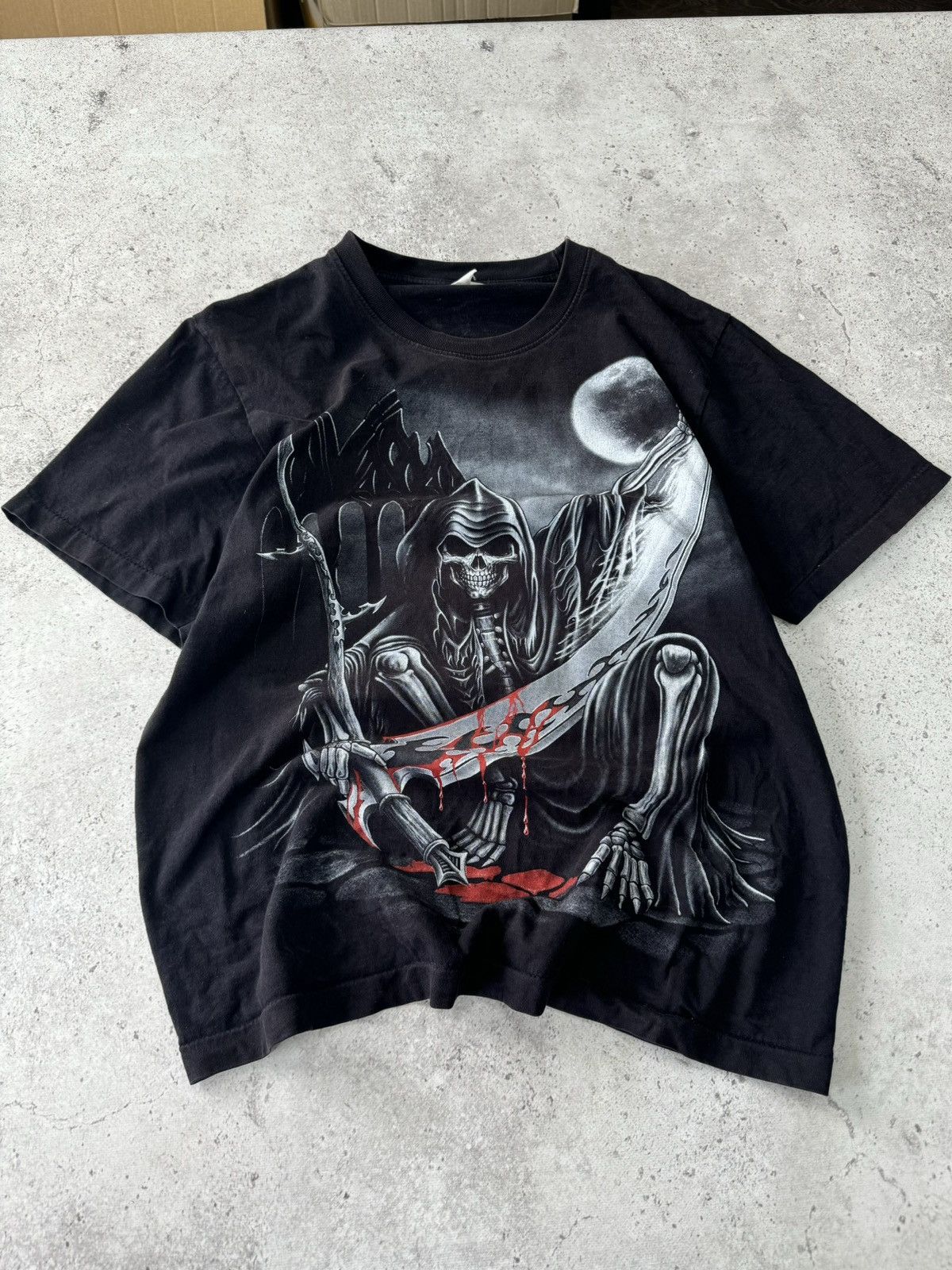 Band Tees Vintage 90s Skulls Rock Tee Size US L / EU 52-54 / 3 - 1 Thumbnail