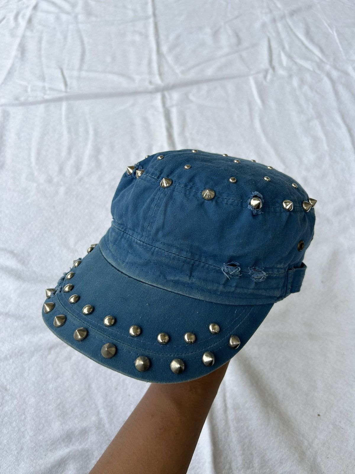 14th Addiction × Japanese Brand × Le Grande Bleu (L.G.B.) Japanese distressed studded hats Size ONE SIZE - 1 Thumbnail