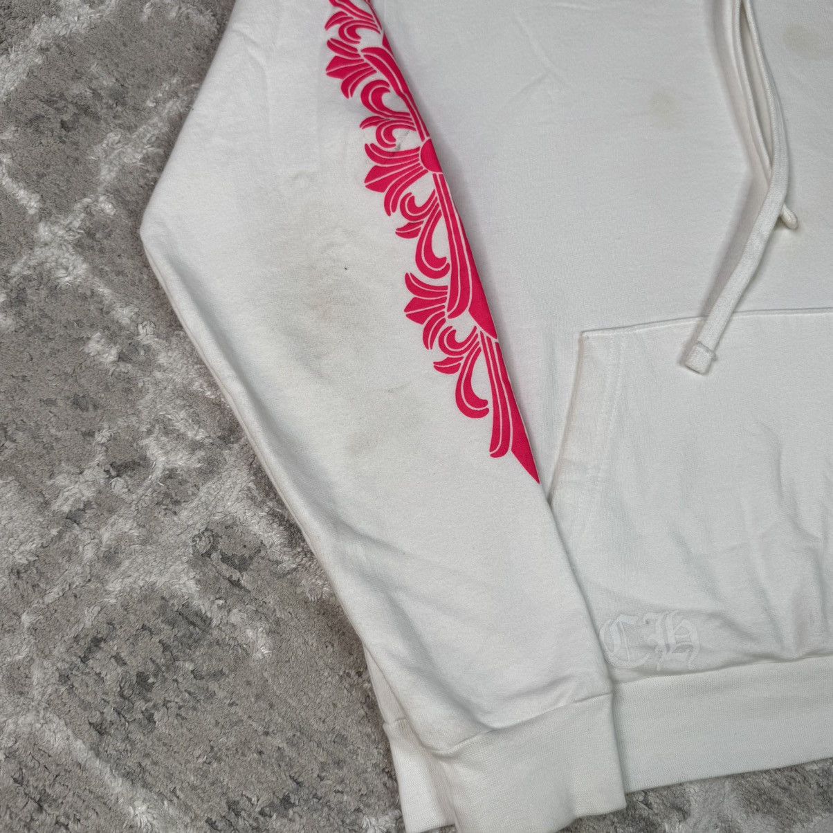Chrome Hearts Pink floral horseshoe pullover hoodie Size US S / EU 44-46 / 1 - 15 Thumbnail