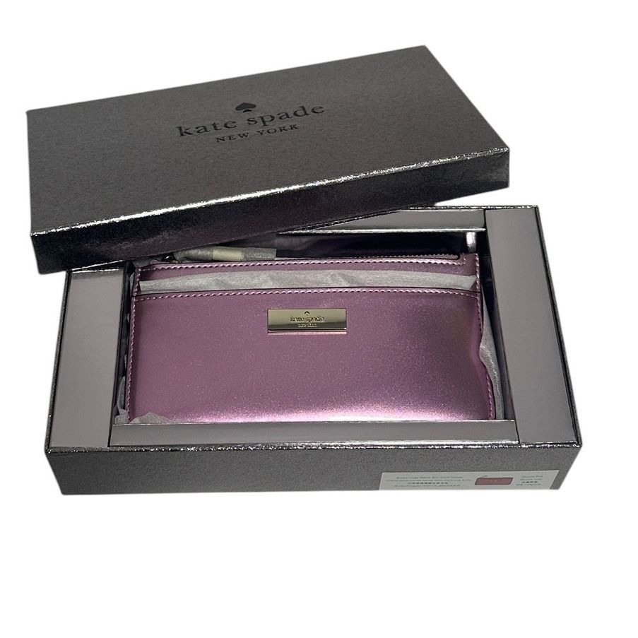 Kate Spade Kate Spade Kenzie Boxed Large Slim Cardholder in Quartz Pink Size ONE SIZE - 6 Thumbnail