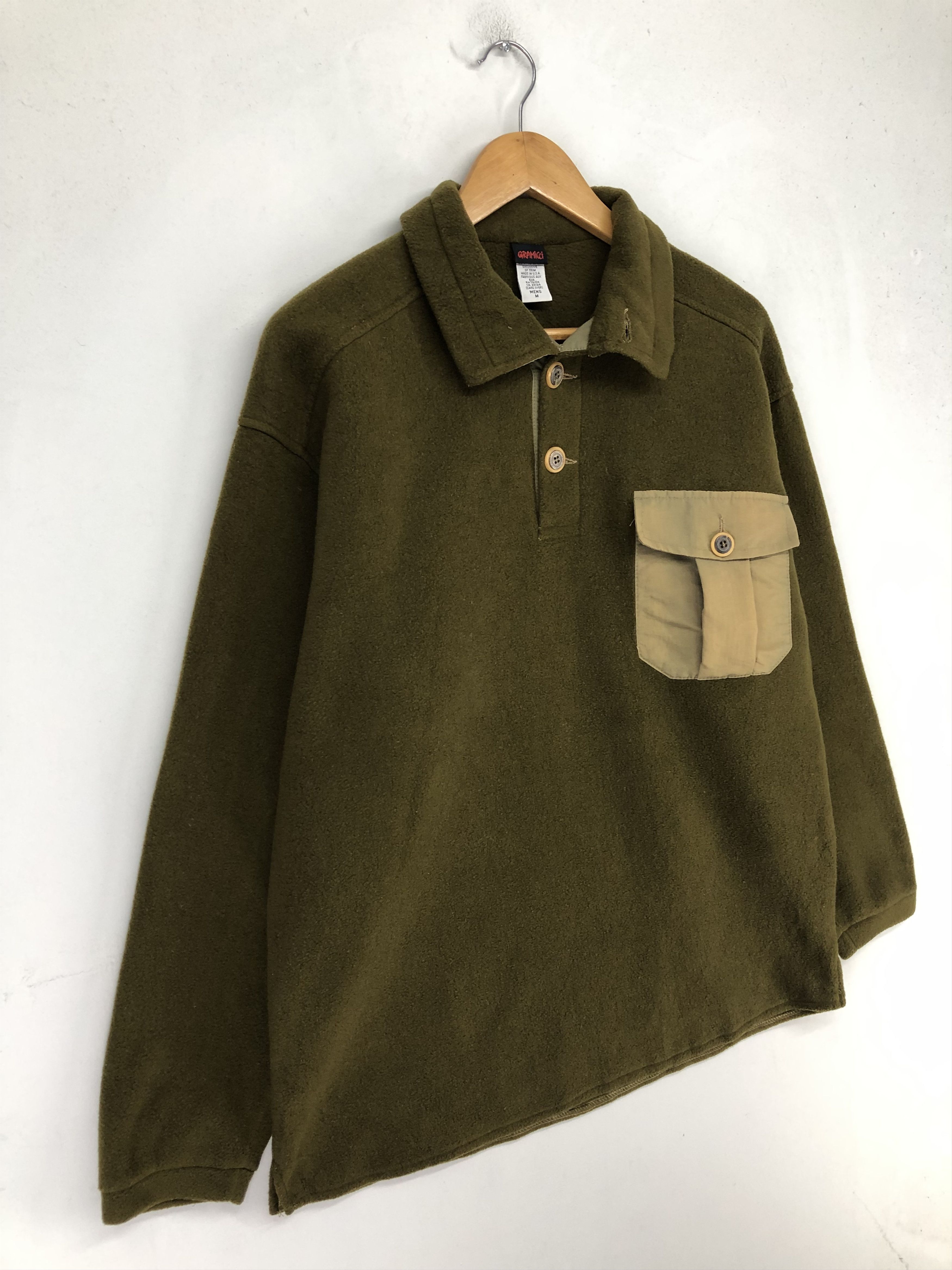 Gramicci Vintage 90s Gramicci Henry Neck Fleece Pullover Jacket Size US M / EU 48-50 / 2 - 4 Thumbnail
