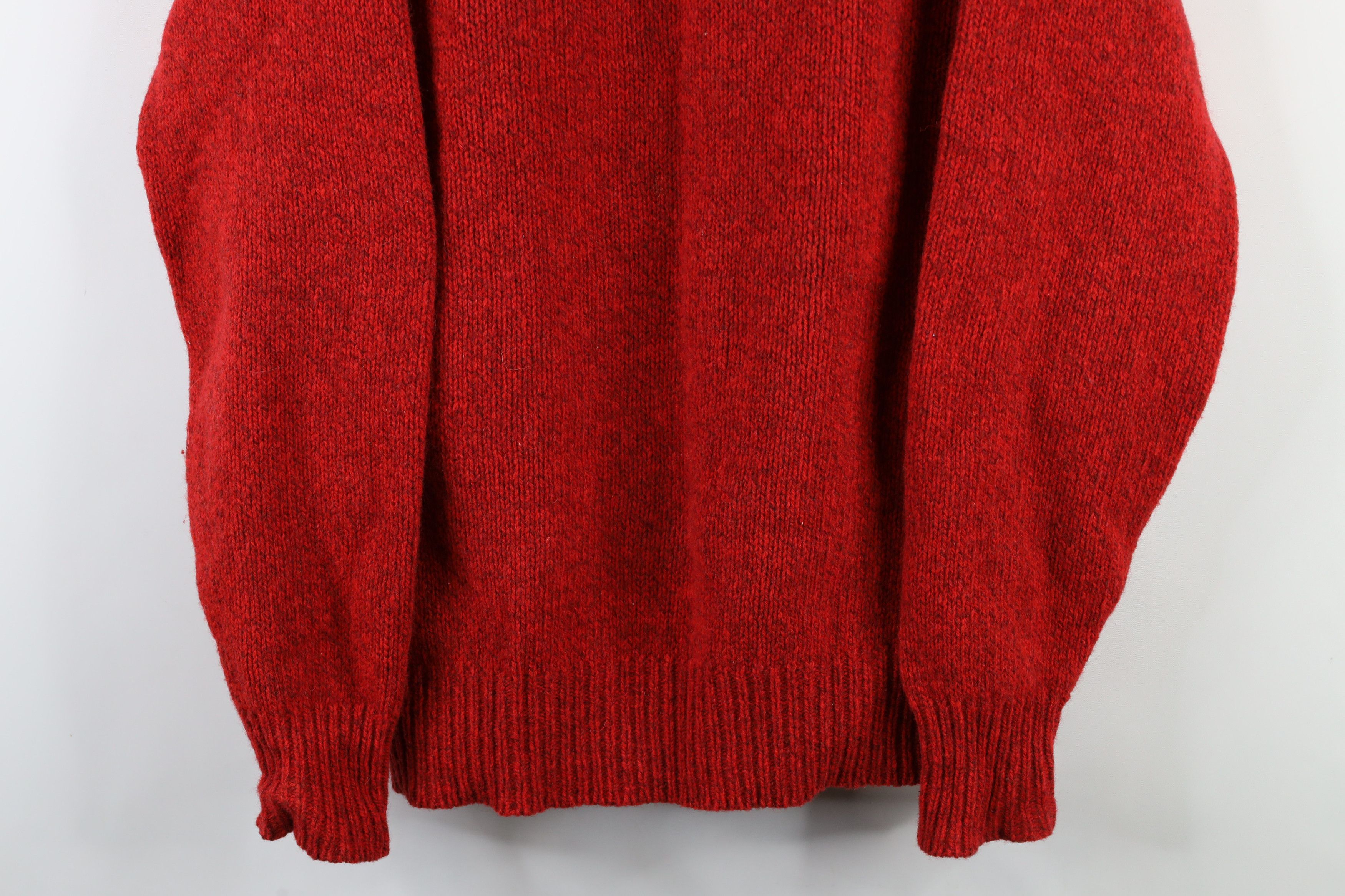 L.L. Bean × Vintage Vintage 70s LL Bean Knit Crewneck Sweater Heather Red USA Size US XL / EU 56 / 4 - 3 Thumbnail