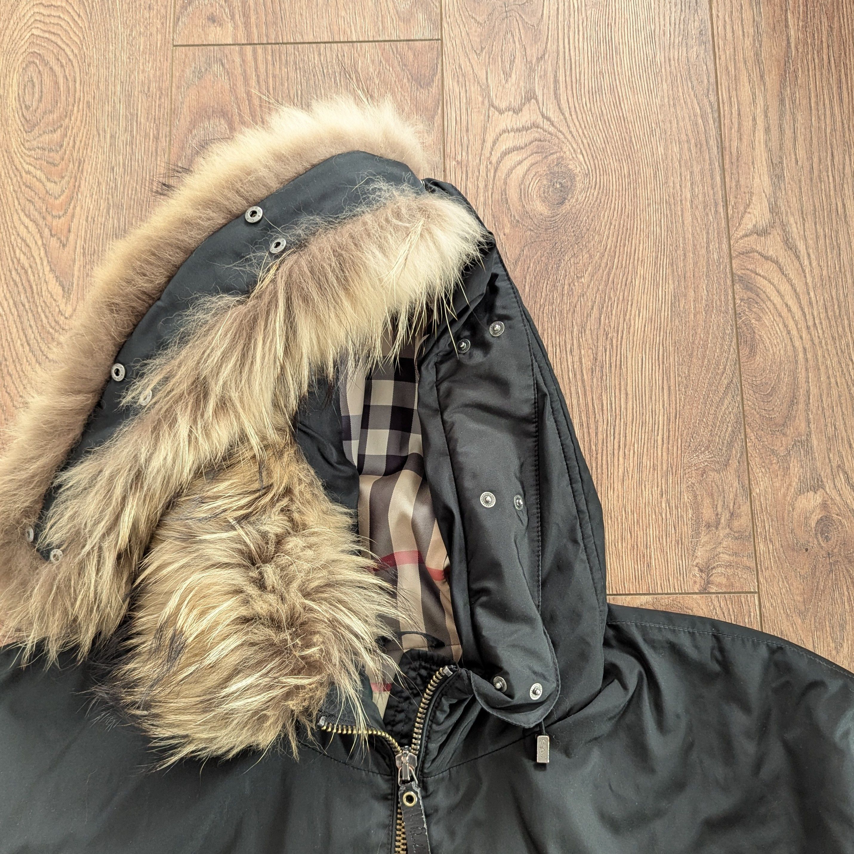 Burberry BURBERRY London Hooded Jacket With Removable Fur Black Size M / US 6-8 / IT 42-44 - 12 Thumbnail