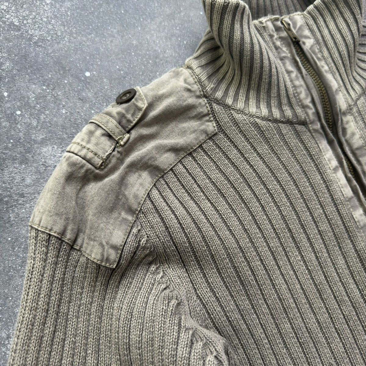 If Six Was Nine × Japanese Brand Military Y2K Diesel Style Knit Zip Sweatwr Size M / US 6-8 / IT 42-44 - 8 Thumbnail