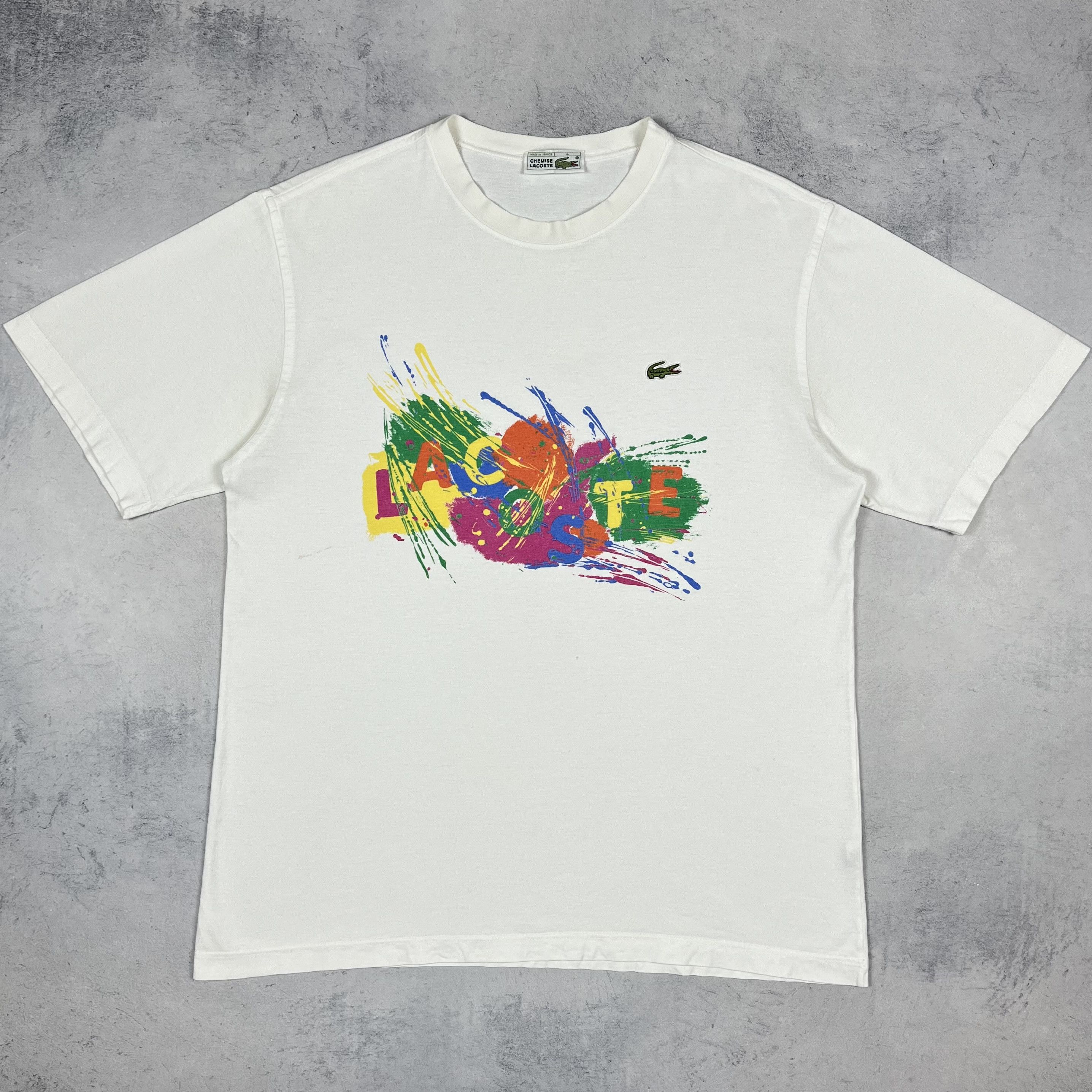 Lacoste Vintage Lacoste Chemise Big Logo T Shirt 90’s Size US L / EU 52-54 / 3 - 2 Thumbnail