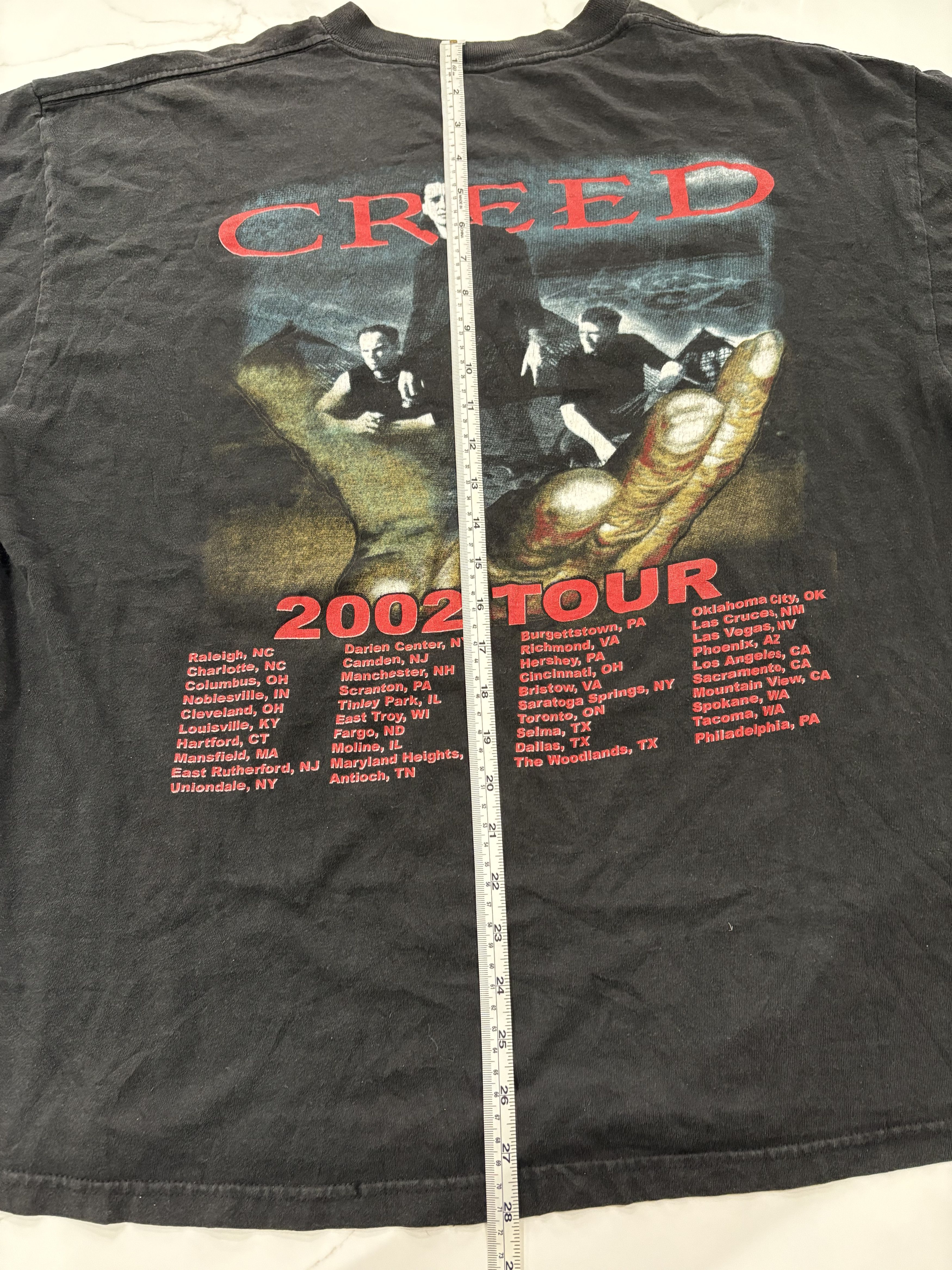 Band Tees × Delta × Vintage Vintage Creed 2002 Band Tour Long Sleeve Tee Size US XL / EU 56 / 4 - 5 Thumbnail