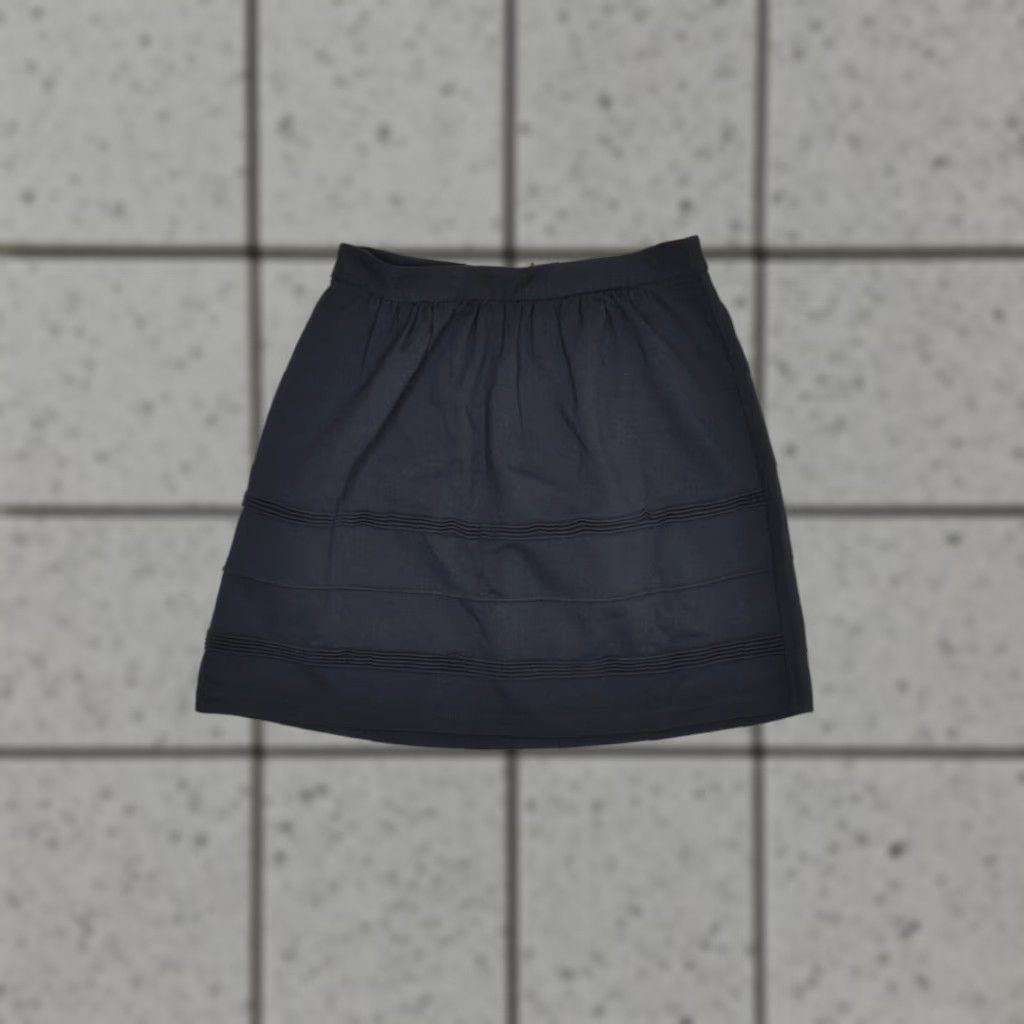 J.Crew J.CREW Skirt A-Line Zip Solid Viscose Black Size 2 Women Adult Short Size 26" / US 2 / IT 38 - 1 Thumbnail