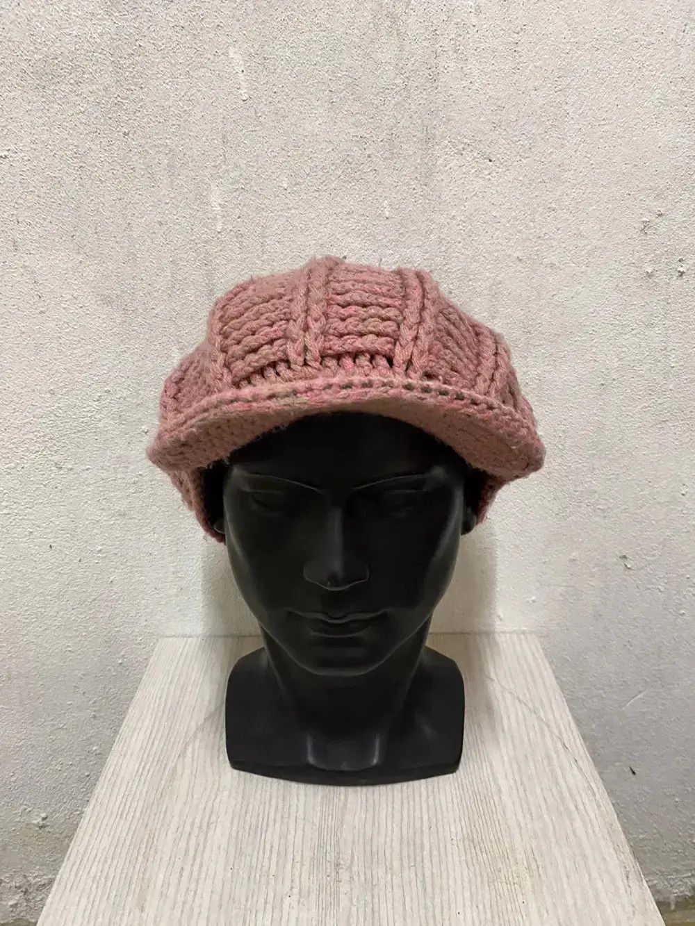 Japanese Brand Japanese Brand Crochet Visor Beanie Hat Size ONE SIZE - 3 Thumbnail