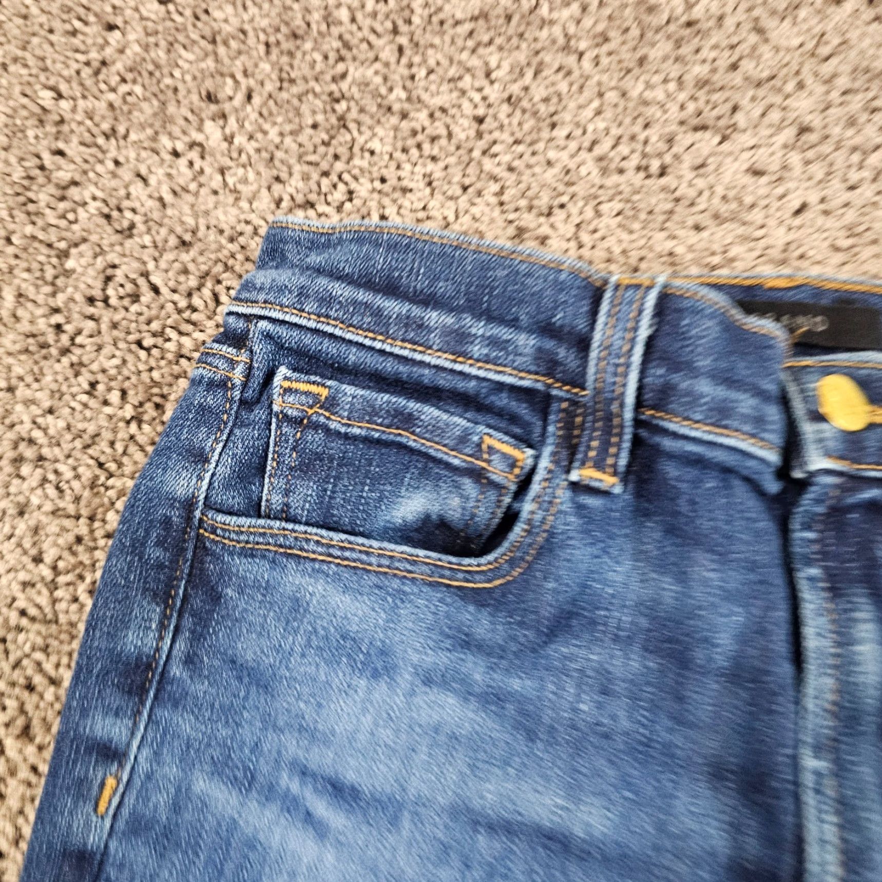 J Brand J Brand Jeans Womens 27 Slim Fit Mid Rise Stretch Dark Denim Straight Teagan 25x28 Blue Size 25" / US 0 / IT 36 - 3 Thumbnail