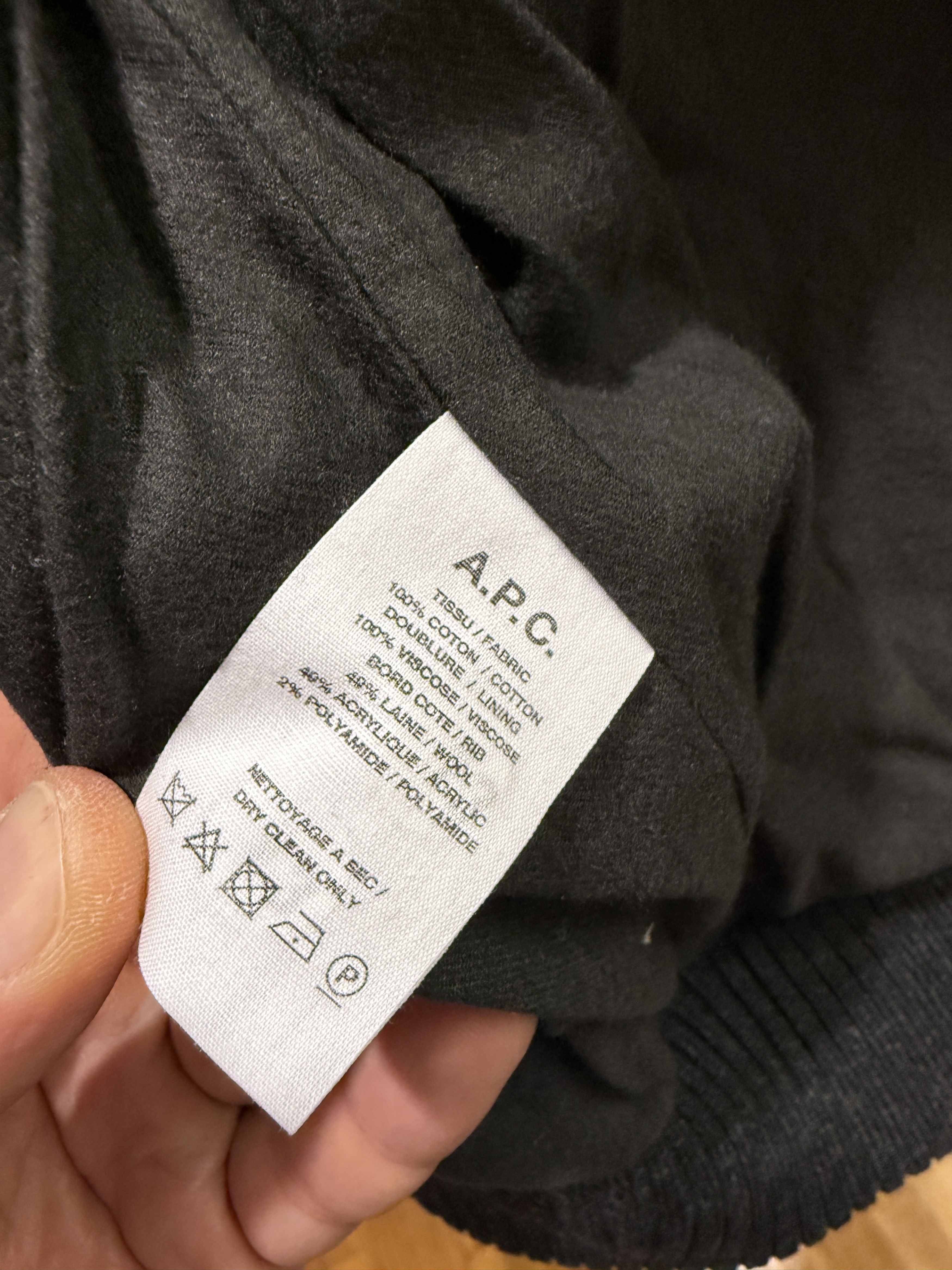 A.P.C. A.P.C Bomber Jacket Black Size Large Size US L / EU 52-54 / 3 - 5 Thumbnail