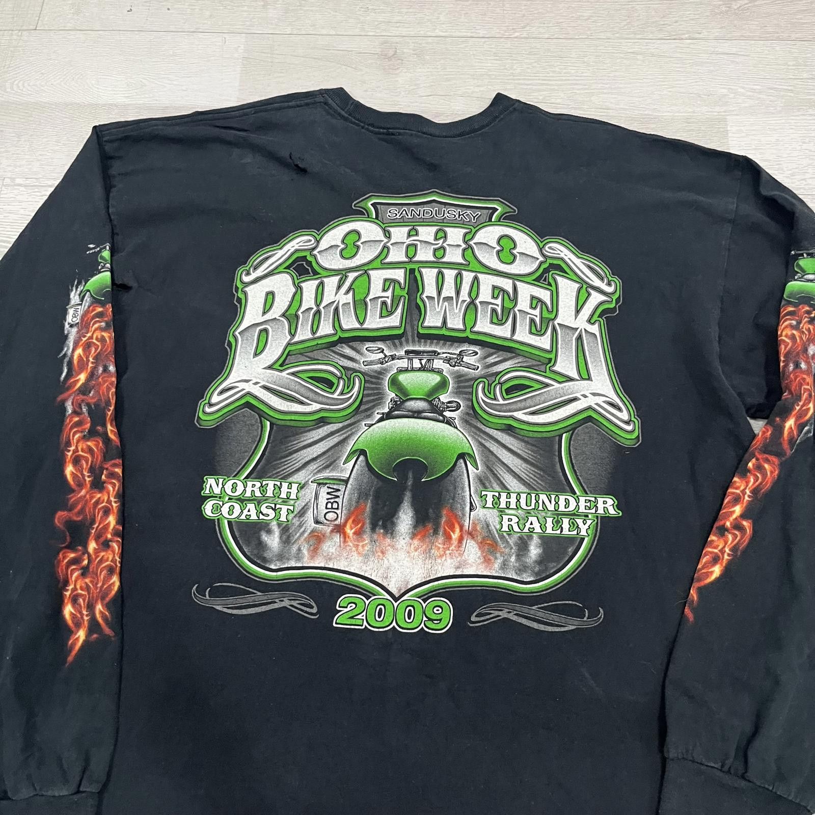 Other Vintage 2009 Ohio Bike Week Long Sleeve - Men’s Large Size US L / EU 52-54 / 3 - 4 Thumbnail