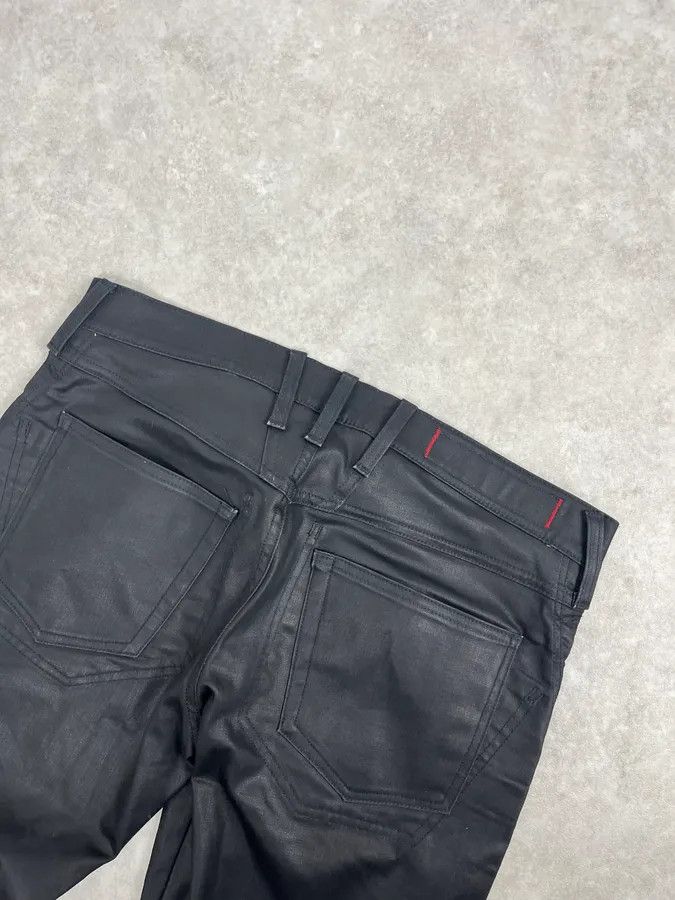 Marithe + Francois Girbaud SS2013 Marithé + François Girbaud Black Waxed Slim Denim Jeans Size US 32 / EU 48 - 8 Thumbnail