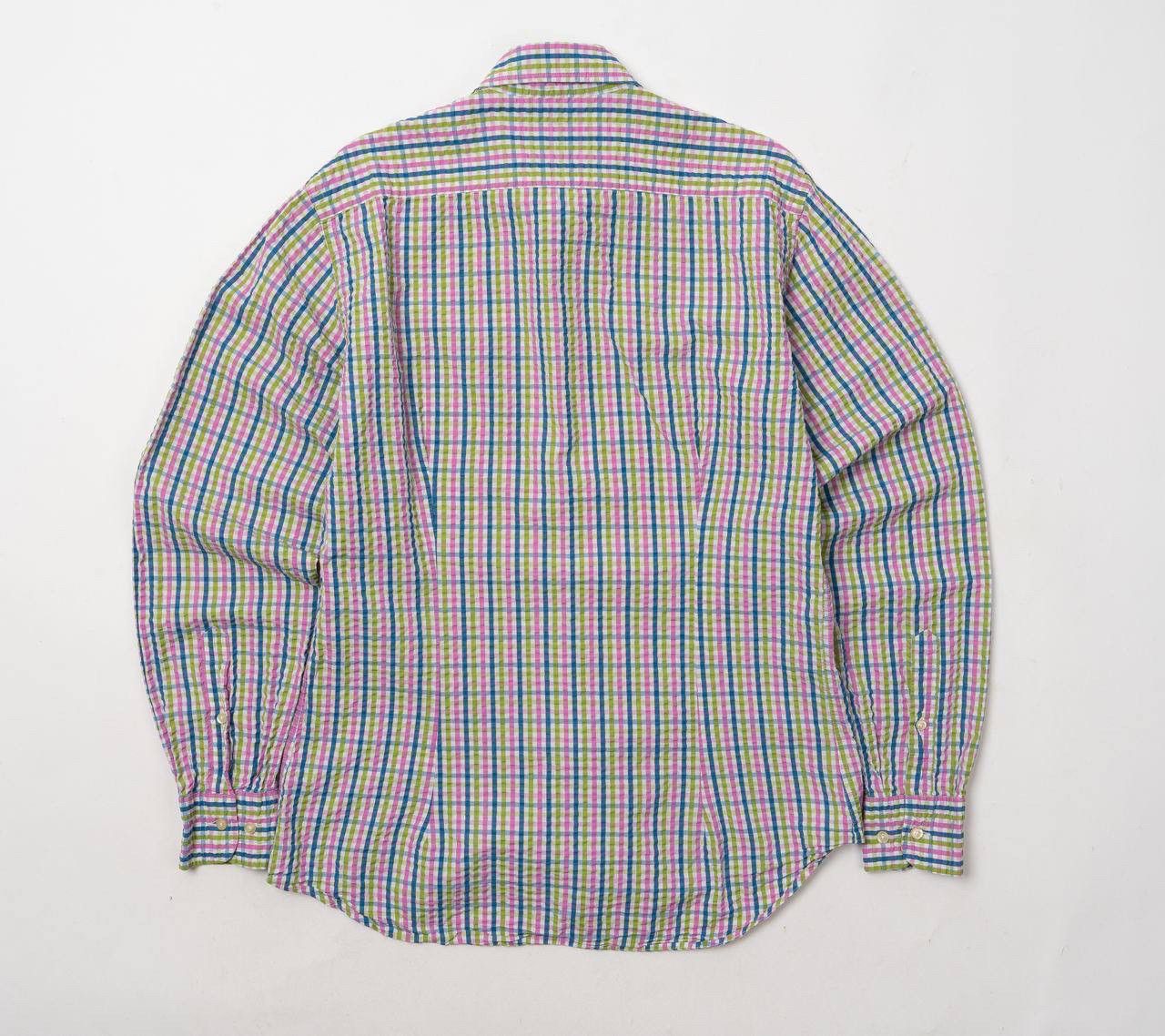 Etro 🔵ETRO Italy 39 Multicolour Check Bottom Up Shirt Made Italy Size US M / EU 48-50 / 2 - 14 Thumbnail