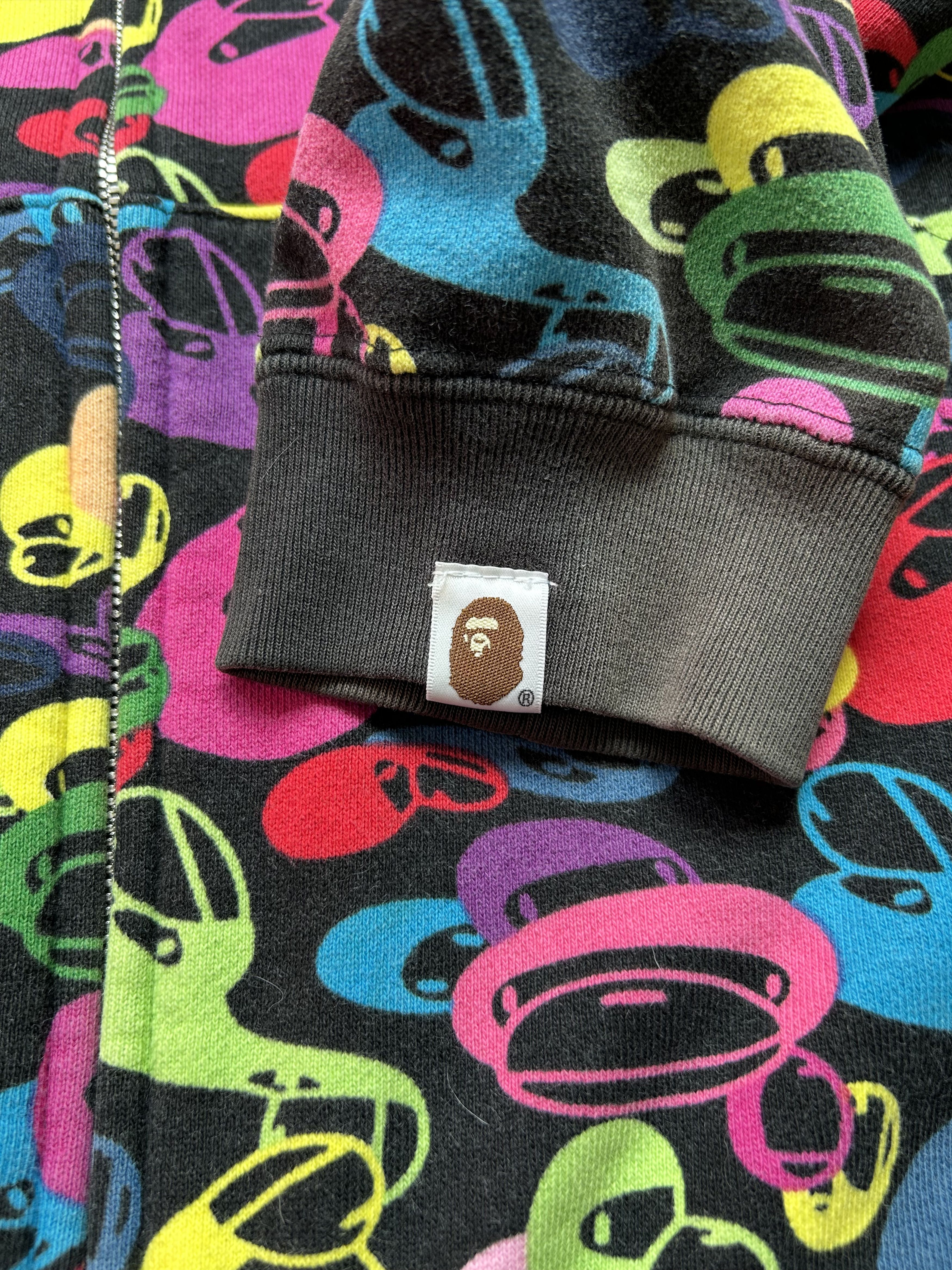 Bape 2007 Baby Milo Multi Face Full Zip Hoodie [Size M] Size US M / EU 48-50 / 2 - 4 Thumbnail
