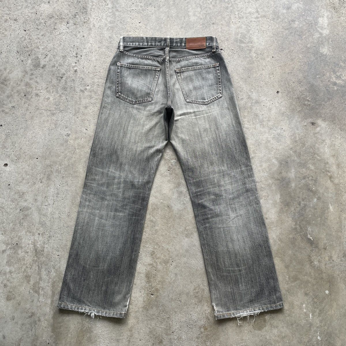Japanese Brand × Jean × Vintage Vintage Japan Distressed Black Faded Jeans Pants Denim W30 Size US 30 / EU 46 - 12 Thumbnail