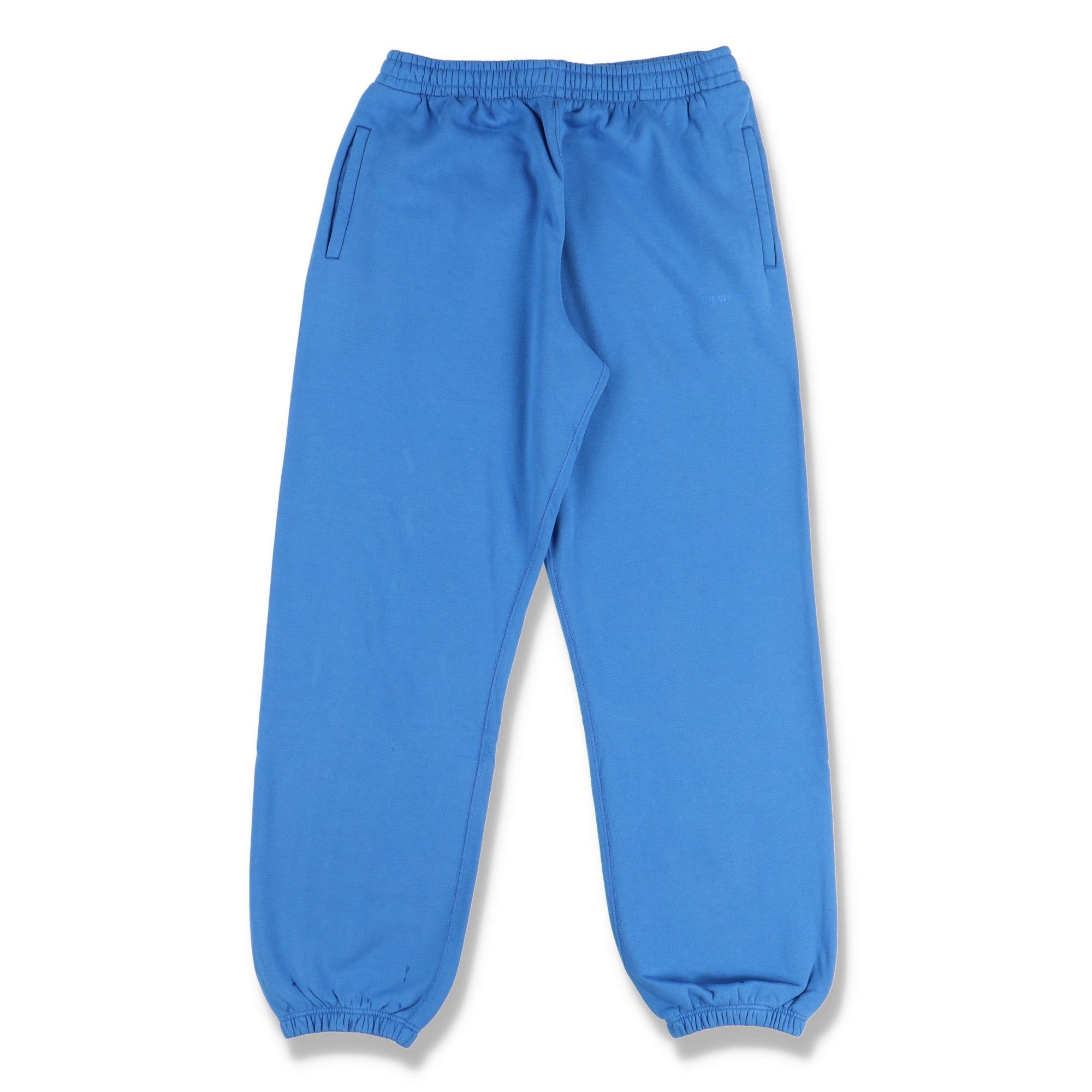 Off-White Blue Logo Rubber Diagonals Sweatpants Size US 34 / EU 50 - 6 Thumbnail