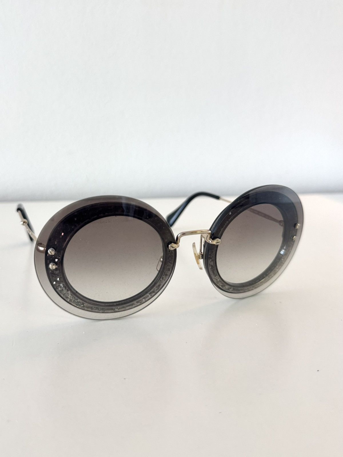 Miu Miu MiuMiu Decorative Sunglasses Size ONE SIZE - 2 Thumbnail