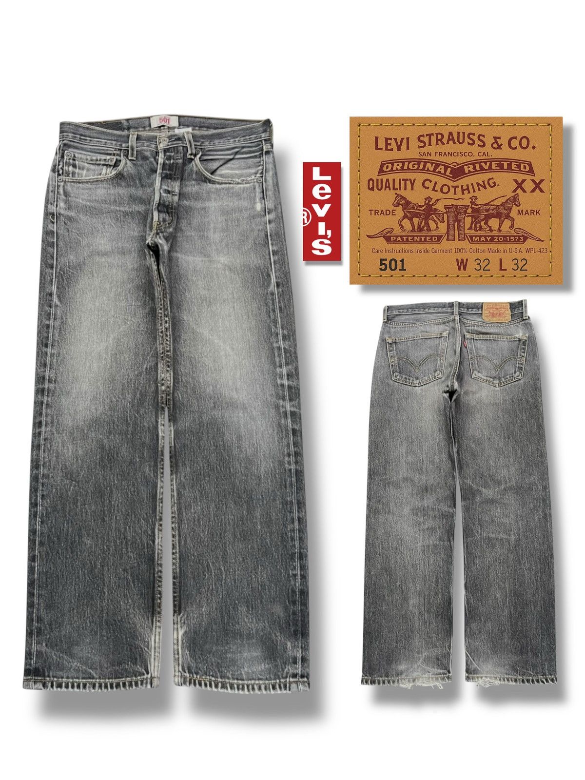 Levi's Vintage Levi’s Original 501 Japan 90s - Faded, Straight Leg Size US 32 / EU 48 - 1 Thumbnail