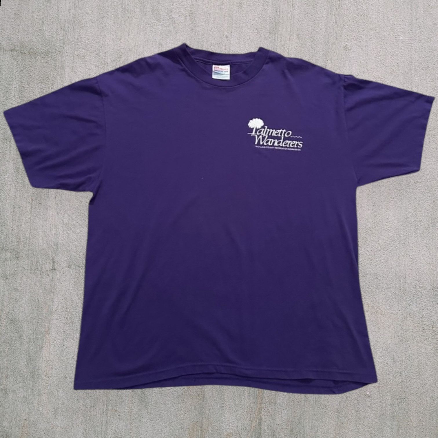 Hanes Take a hike cool purple vintage tee Size US XL / EU 56 / 4 - 1 Thumbnail
