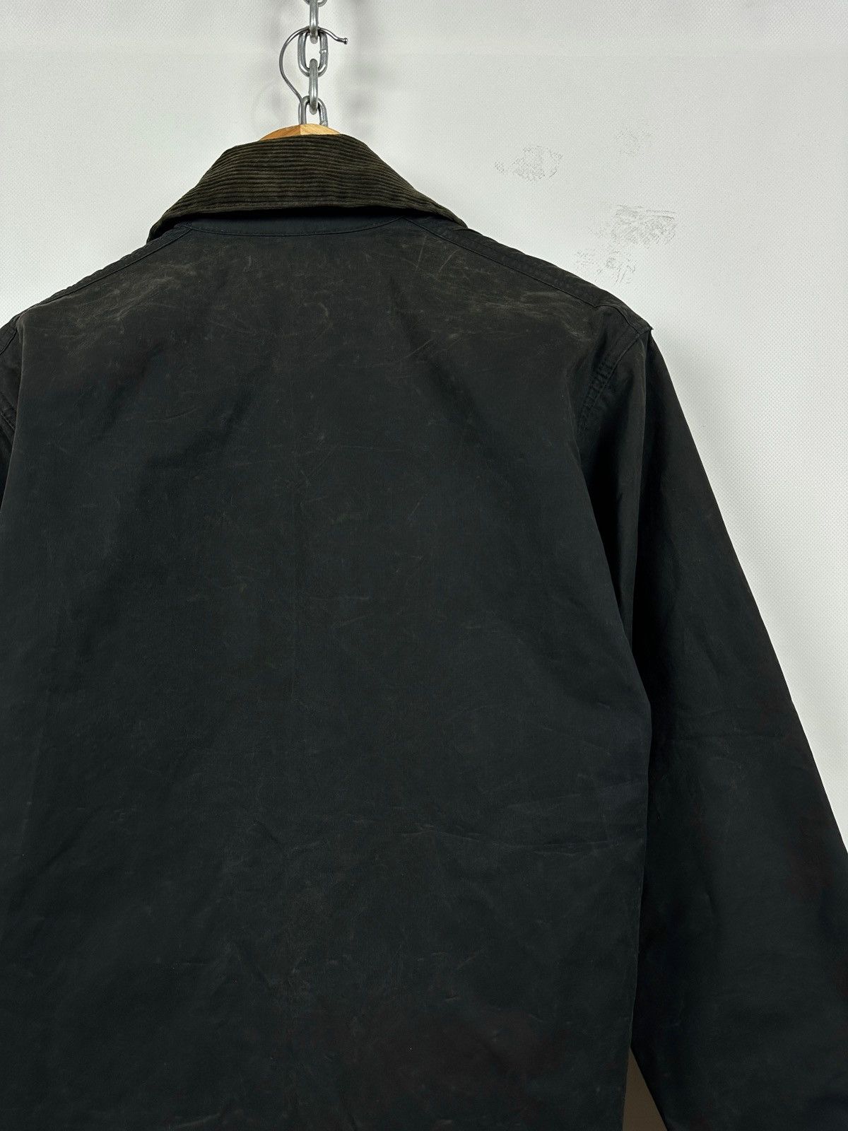 Barbour Vintage Barbour Border Waxed Coat Jacket Made in England Size US S / EU 44-46 / 1 - 18 Thumbnail