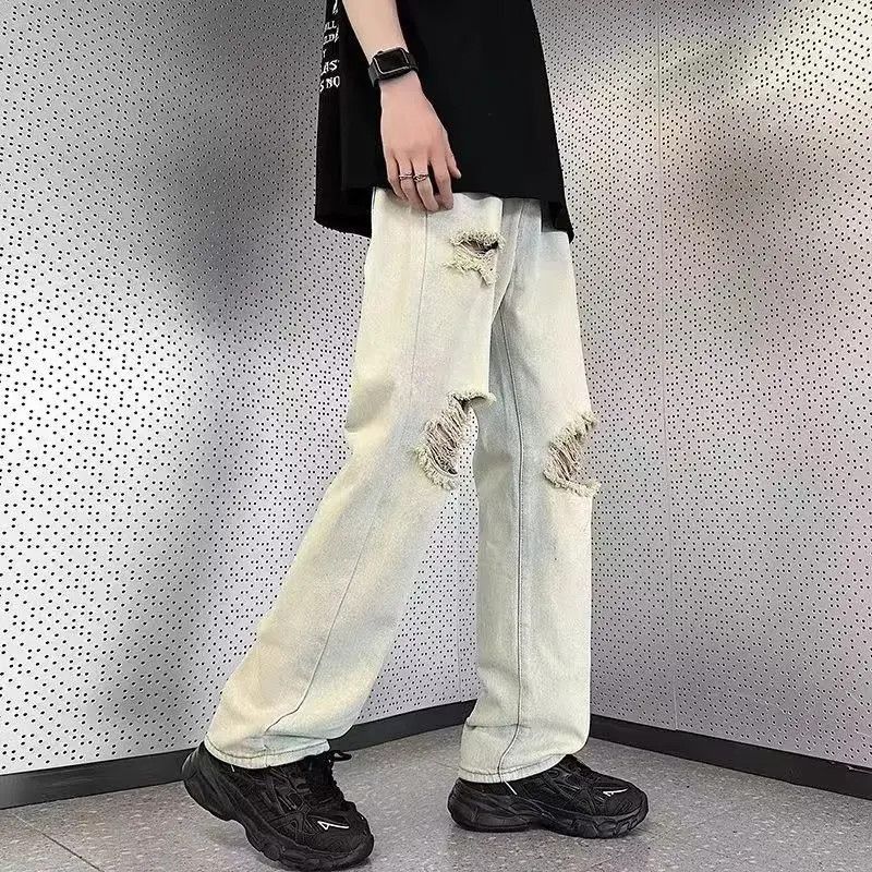 Japanese Brand Vintage ripped high street jeans Size US 32 / EU 48 - 4 Thumbnail
