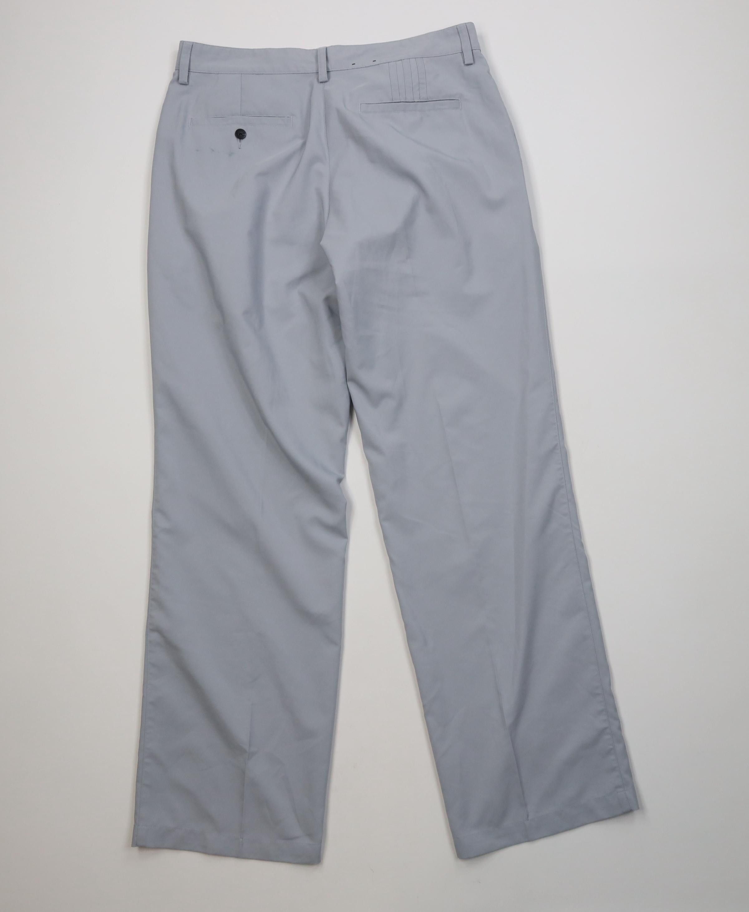 Adidas Vintage Y2K Adidas Golf Tech Knit Wide Leg Chino Pants Gray Size US 34 / EU 50 - 9 Thumbnail