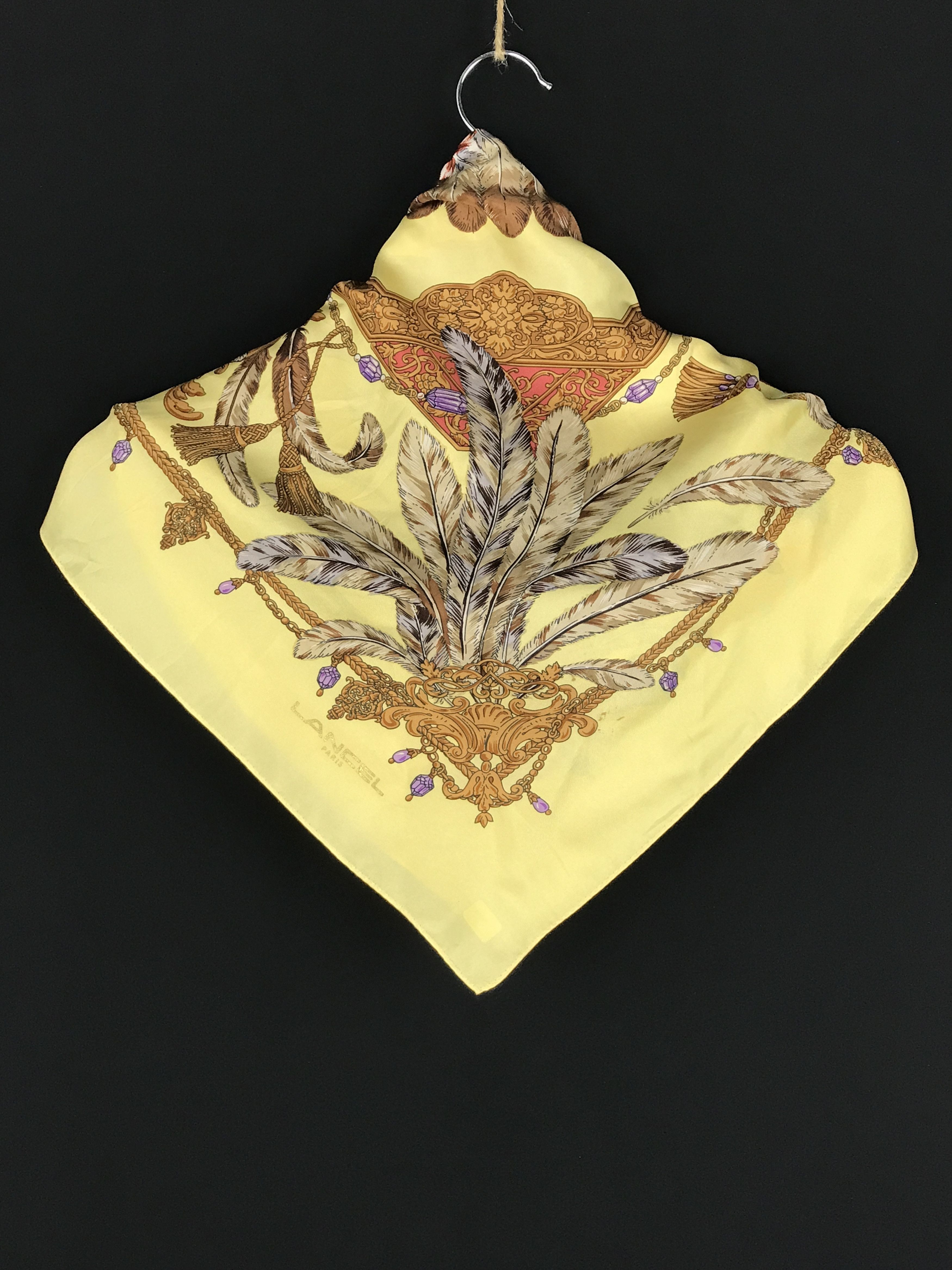 Designer × Lancel × Vintage Vintage Lancel Silk Scarf Size ONE SIZE - 3 Thumbnail