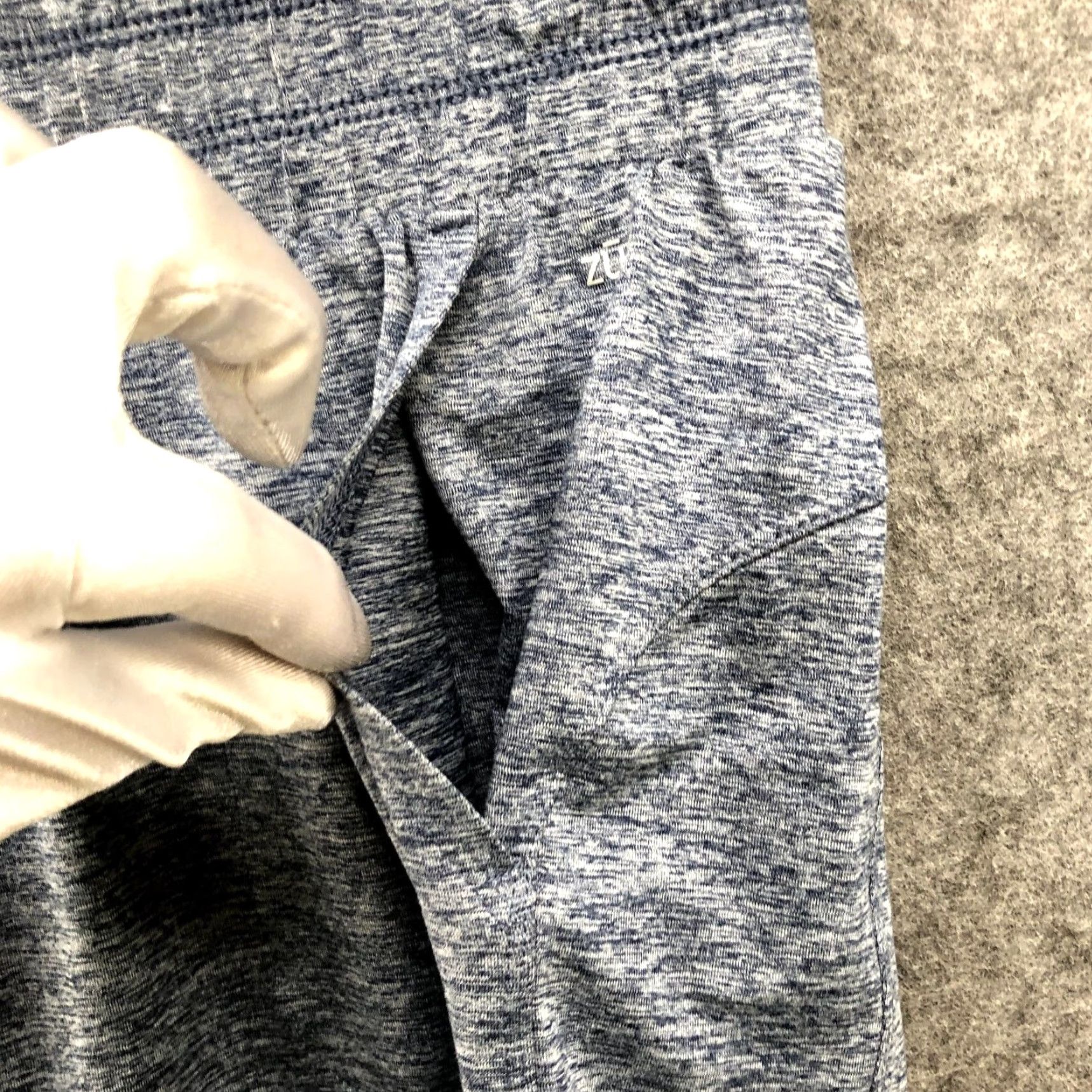 Vintage Zuda Active Shorts Mens M Blue Heather 7.5'' Inseam Running Gym Lounge Athletic Moisture Wicking -- Size US 31 - 4 Thumbnail