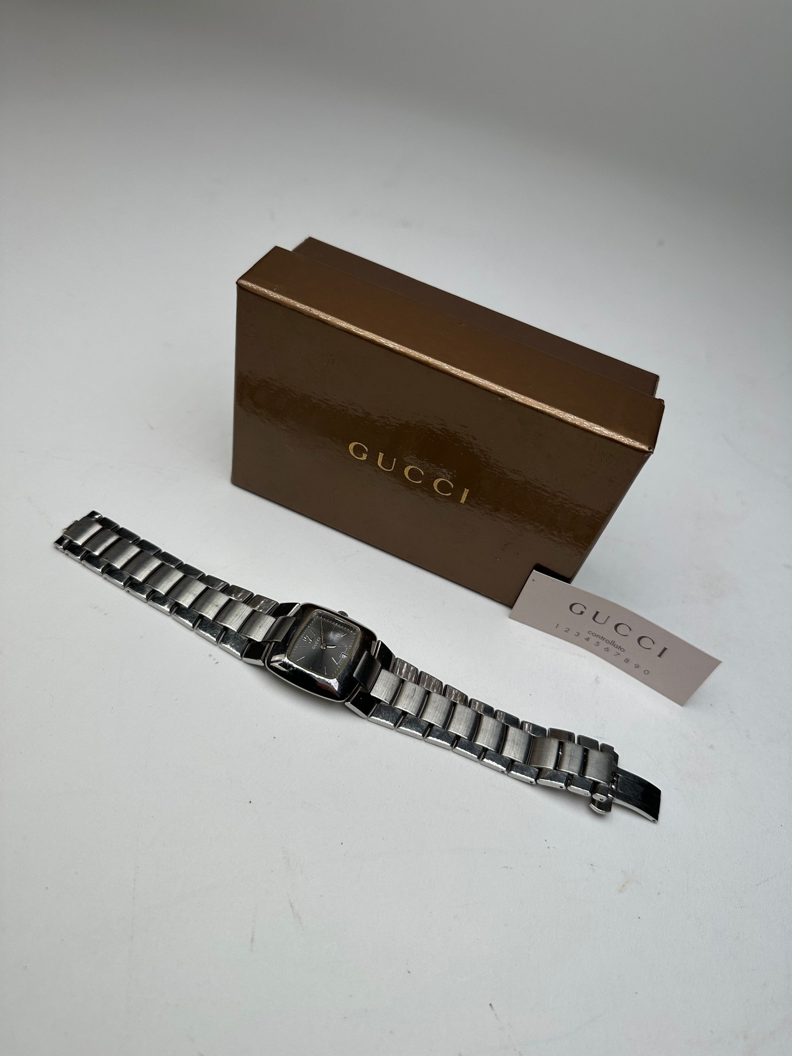 Gucci Vintage Steel Quartz Watch Silver Size ONE SIZE - 1 Thumbnail